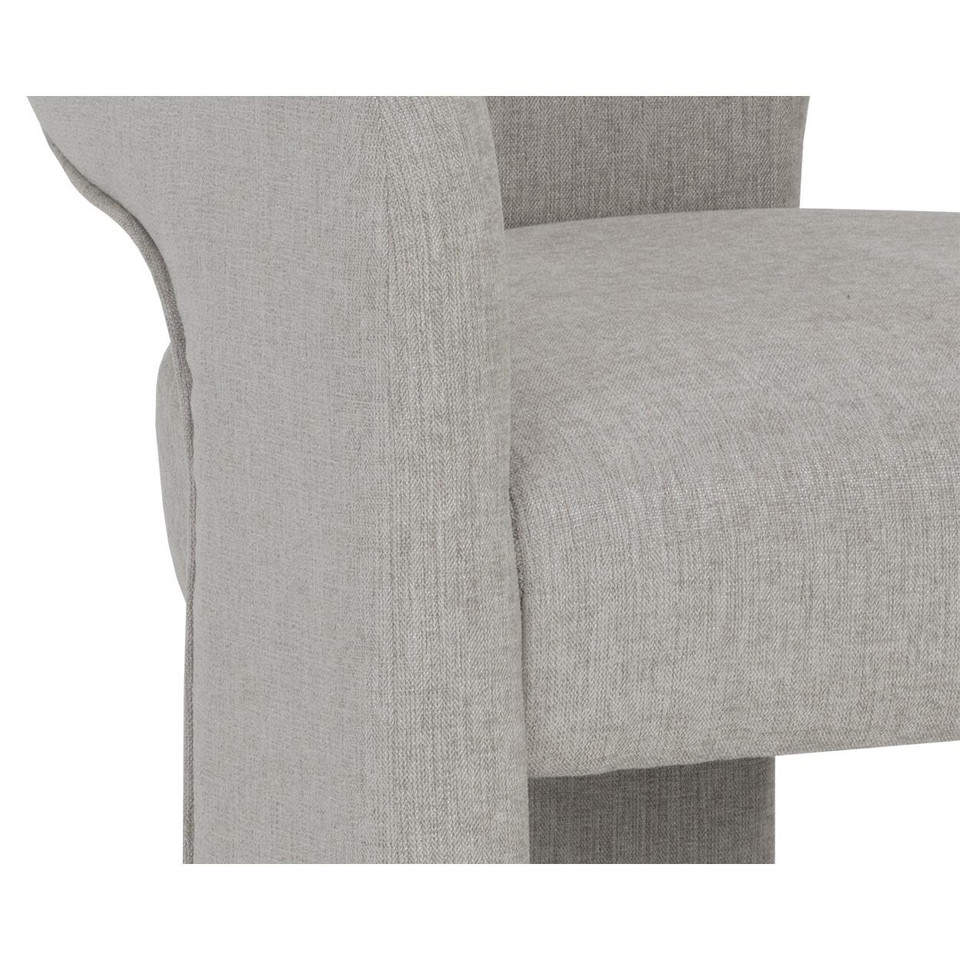 Isidore Dining Ernst Sandstone Armchair, view 2