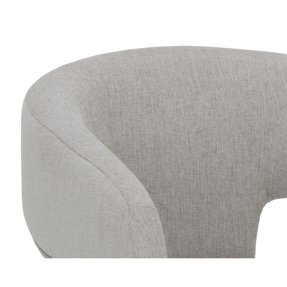 Isidore Dining Ernst Sandstone Armchair