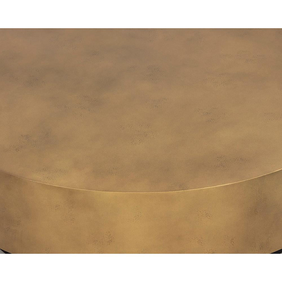 Bernaby Antique Brass Coffee Table