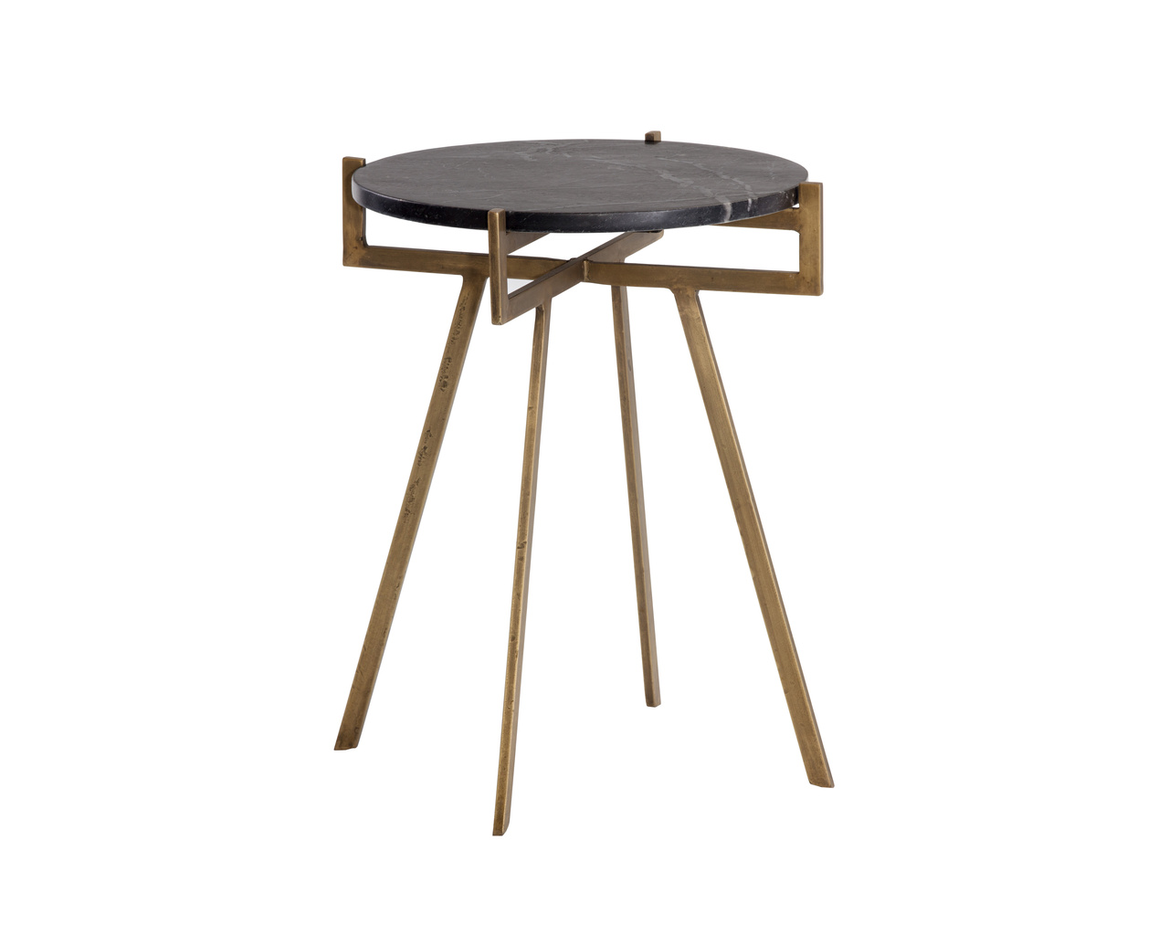 Anak End Black Marble Table