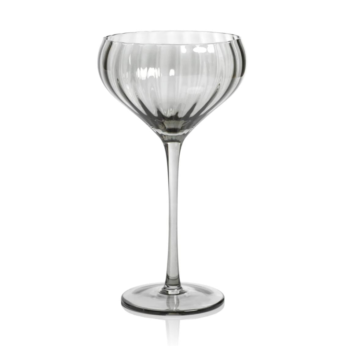 Madden Grey Cocktail Glasses, Set 4