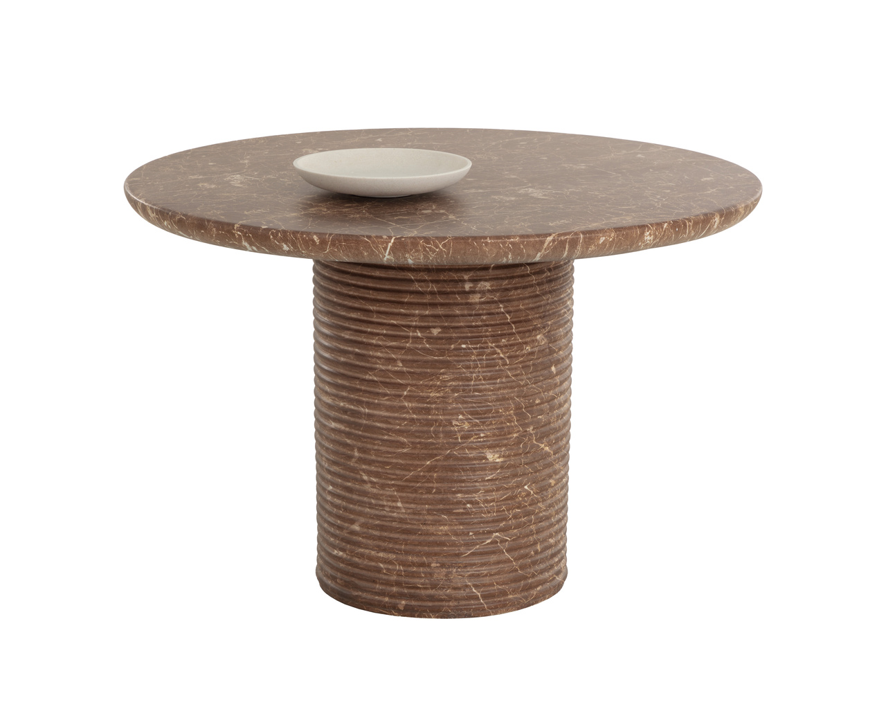 Riva Marble Look - Mocha - 43" Dining Table