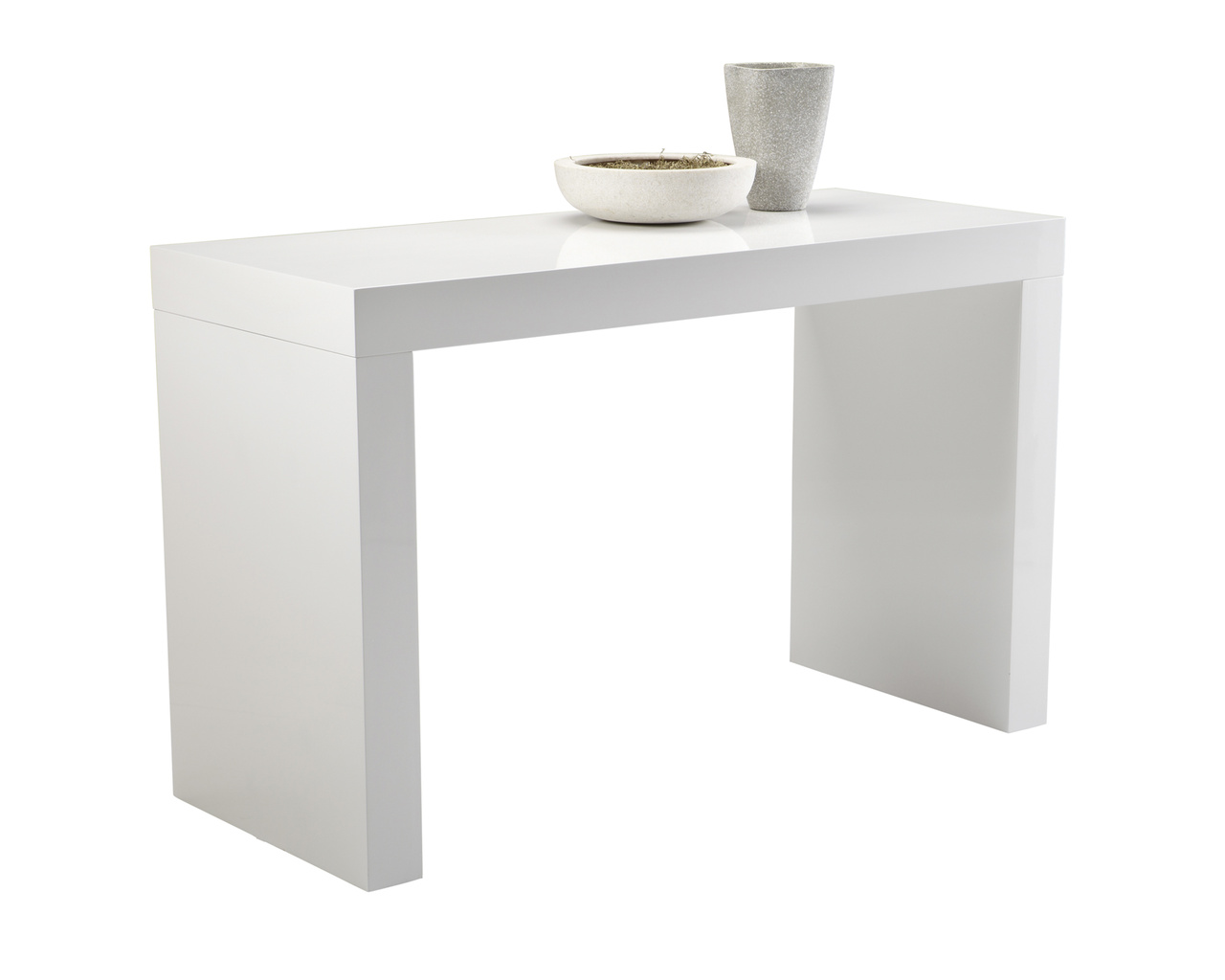 Faro High Gloss White Counter Table