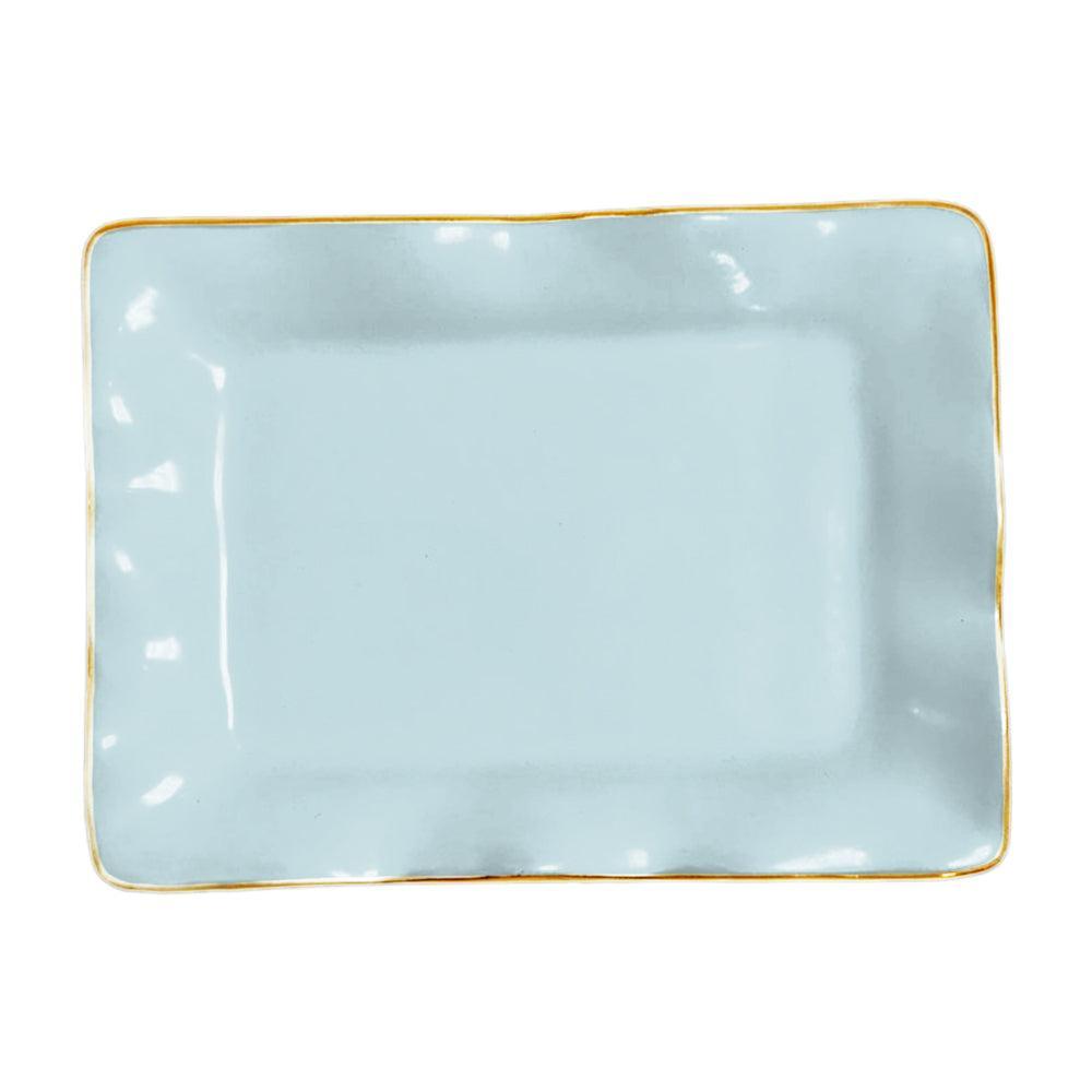 Encanto Sky Blue Small Rectangular Decorative Tray