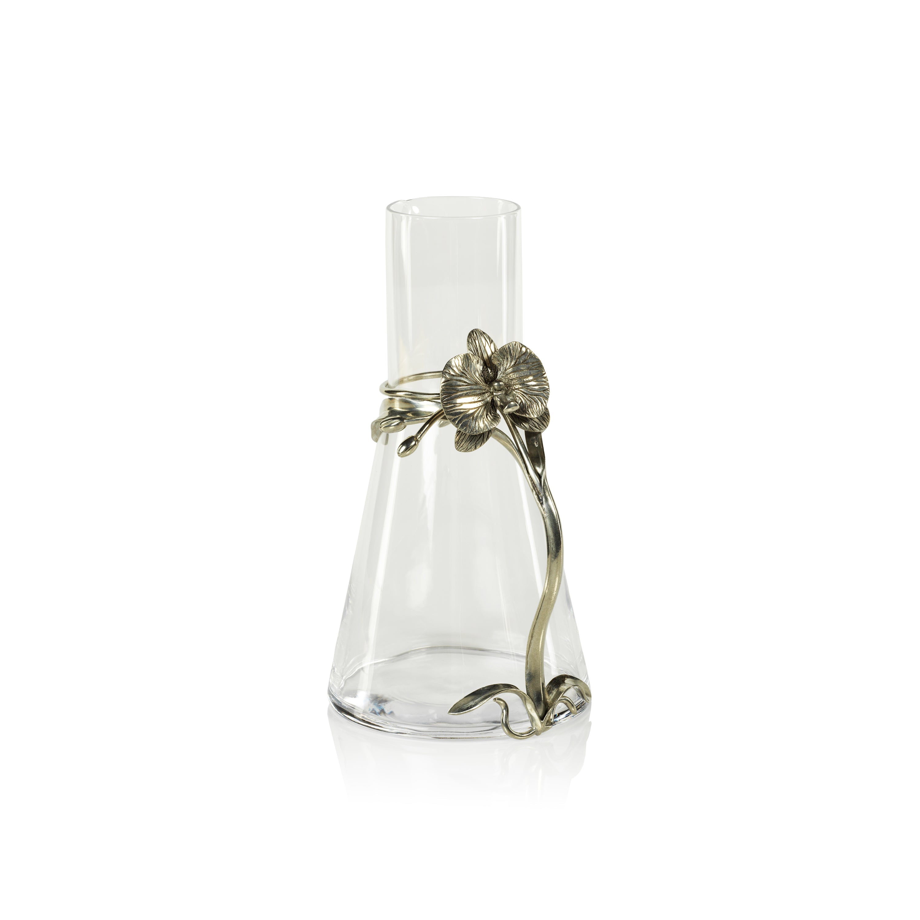 Bogar Orchid Pewter & Glass Pitcher