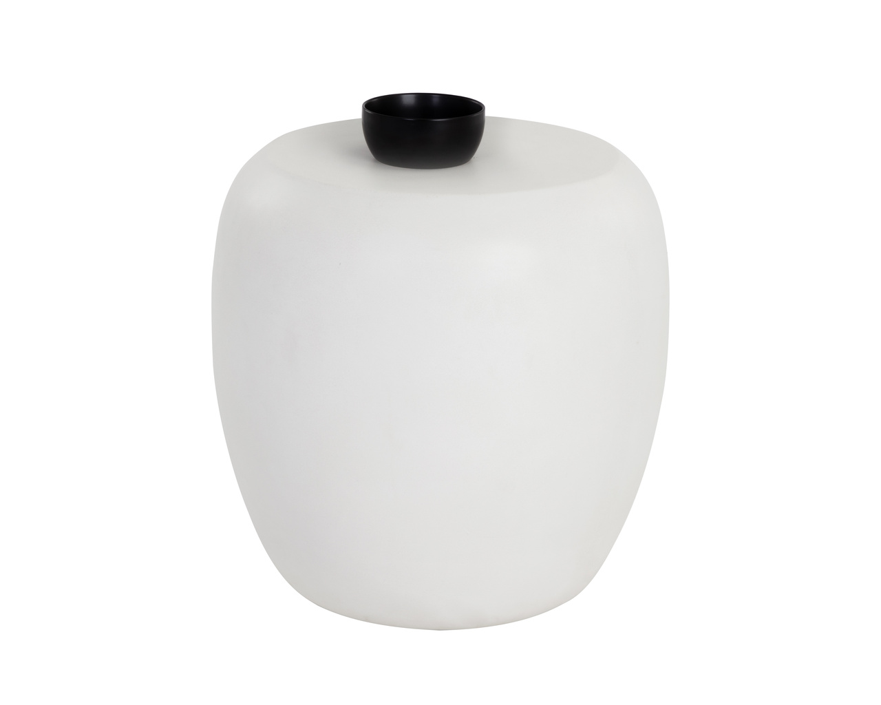 Iolite End White Table