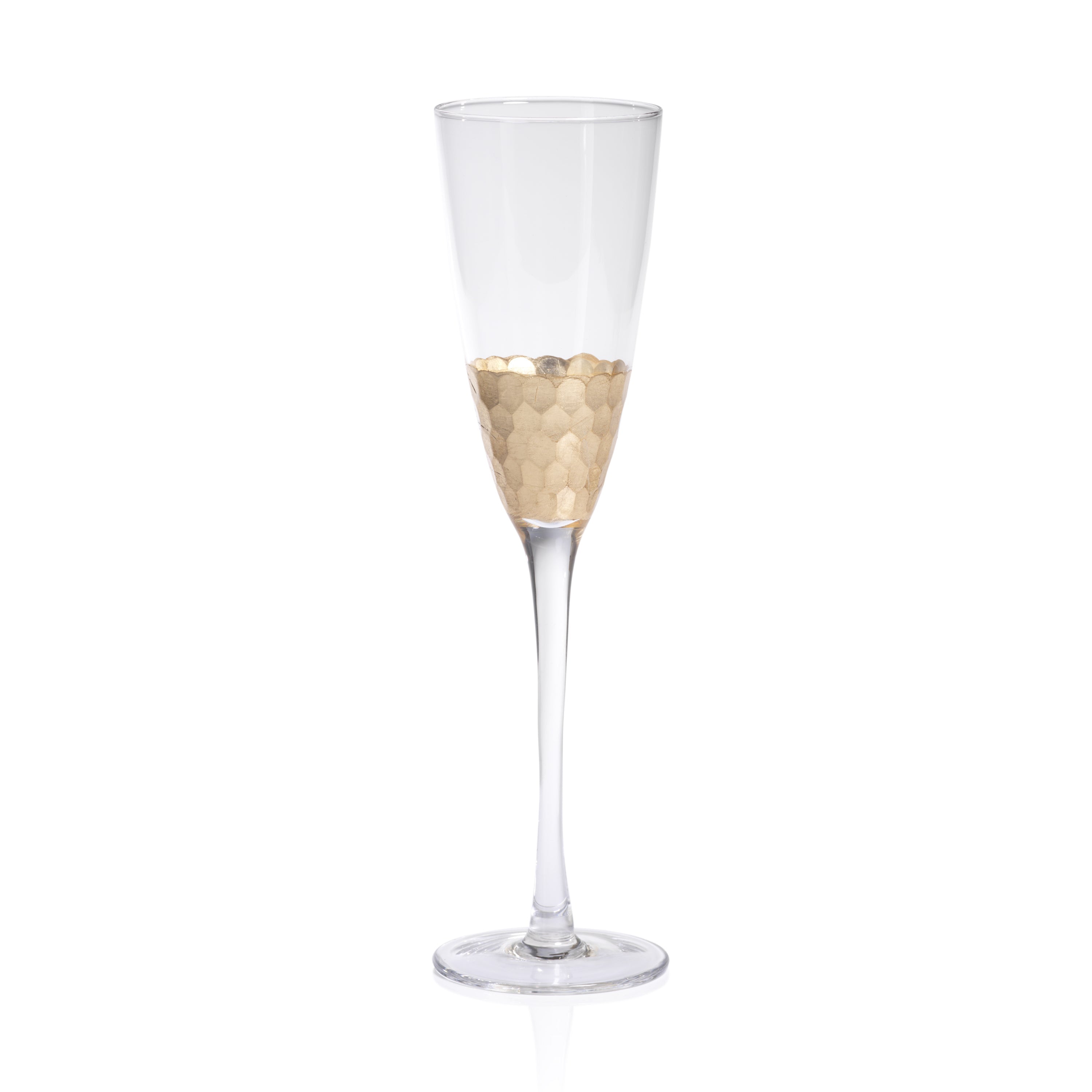 Victoria Gold Champagne Flutes, Set 4