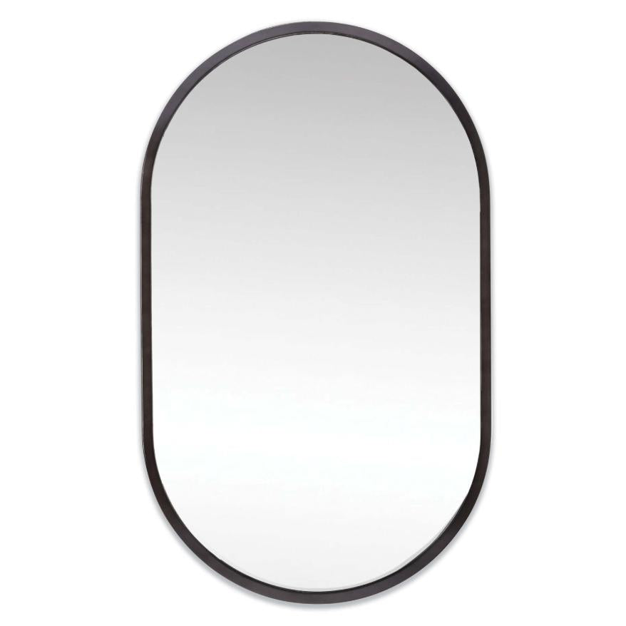 Canal Black Steel Mirror
