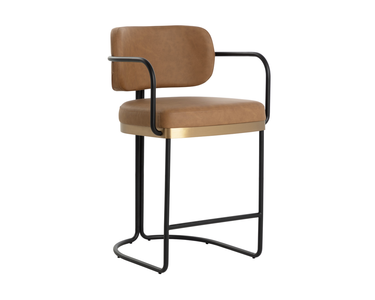 Jalen Milliken Cognac Counter Stool