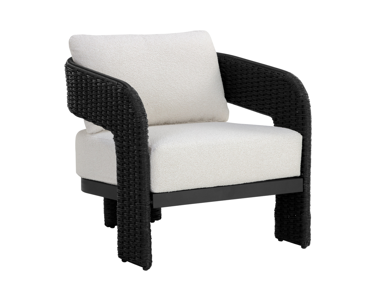Pylos Black - Louis Cream Lounge Chair
