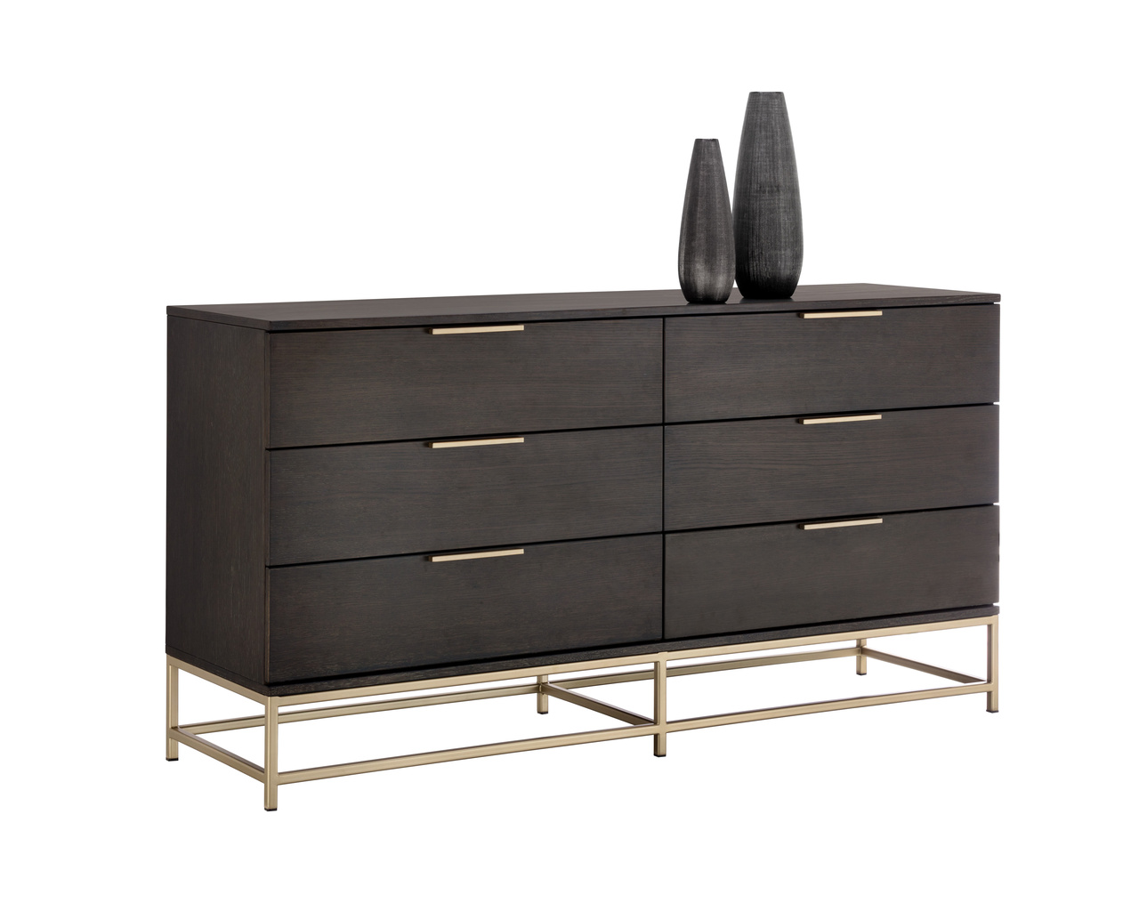 Rebel Small - Gold - Charcoal Grey Dresser