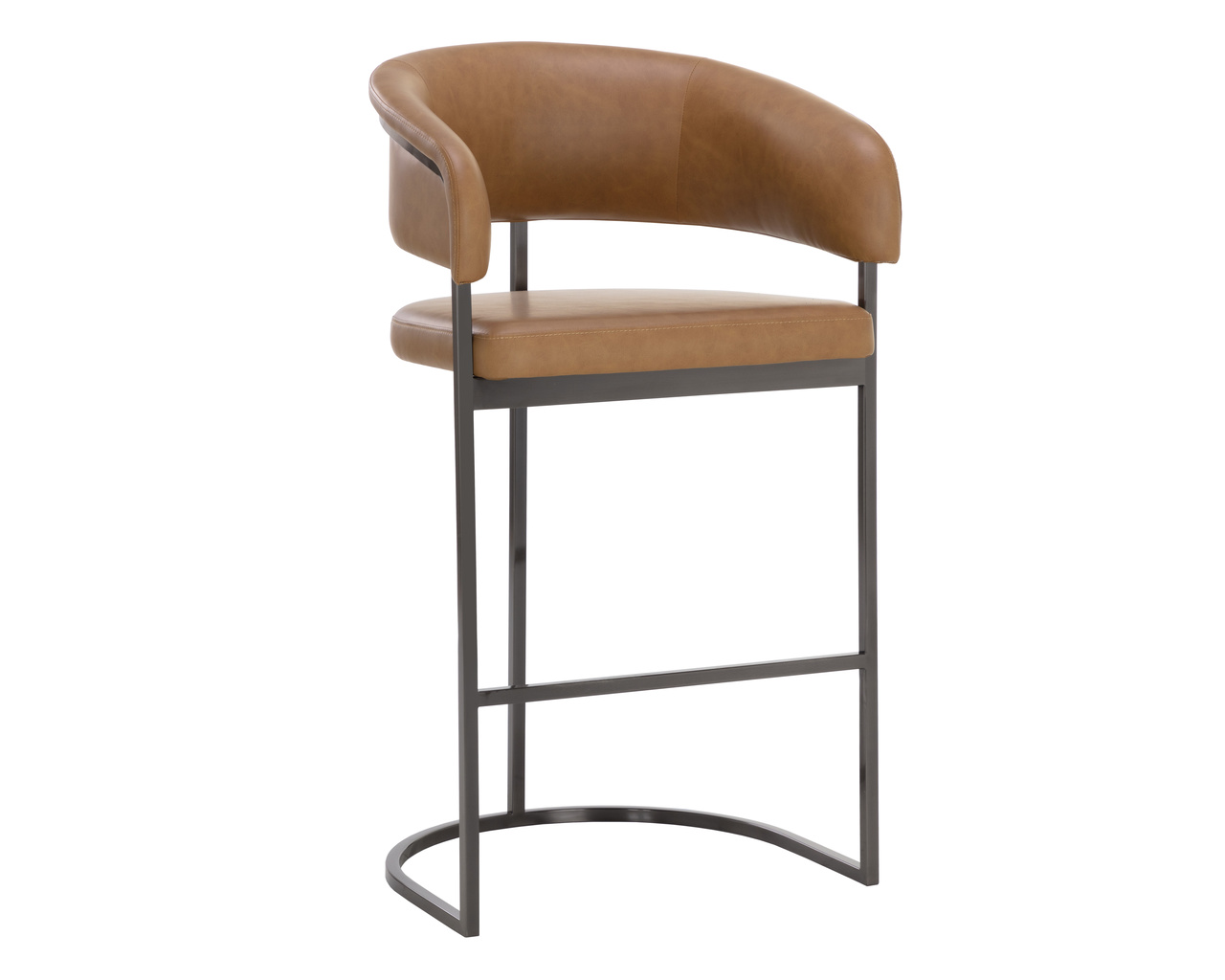 Marris Barstool Gunmetal - Milliken Cognac