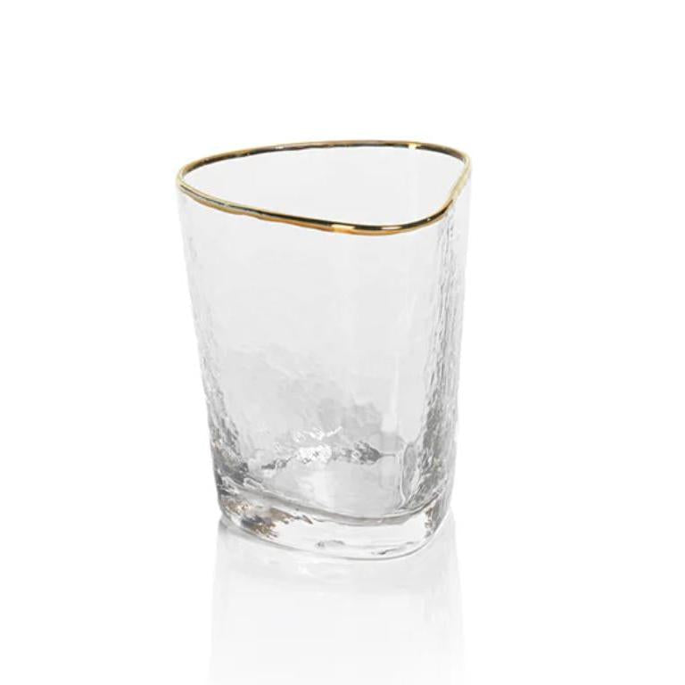 Kamarone Triangular Double Old Fashioned Glasses, Set of 4