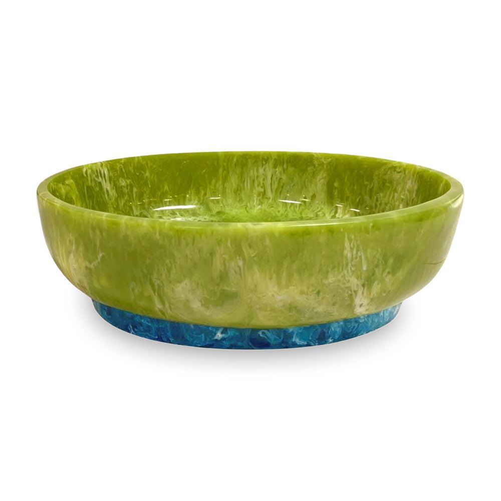 Resin Rio Large Oval Bowl Base (Green Blue)