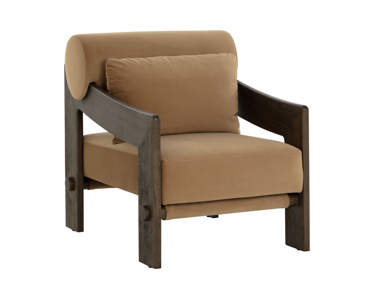 Reizo Distressed Brown - Kona Camel Lounge Chair