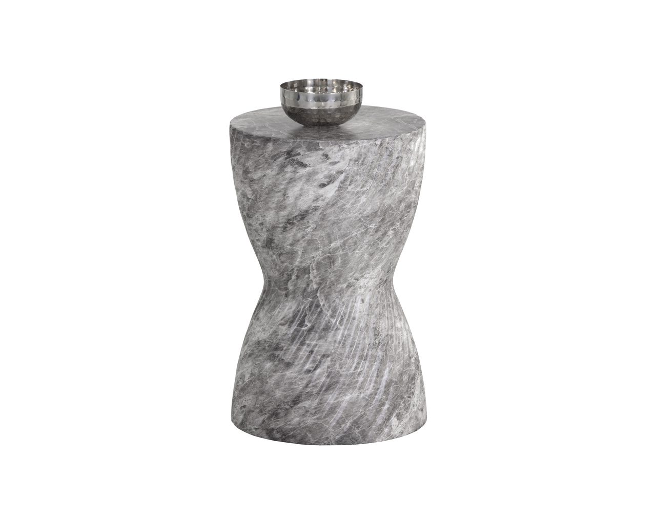 Cara End Marble Look - Grey Table