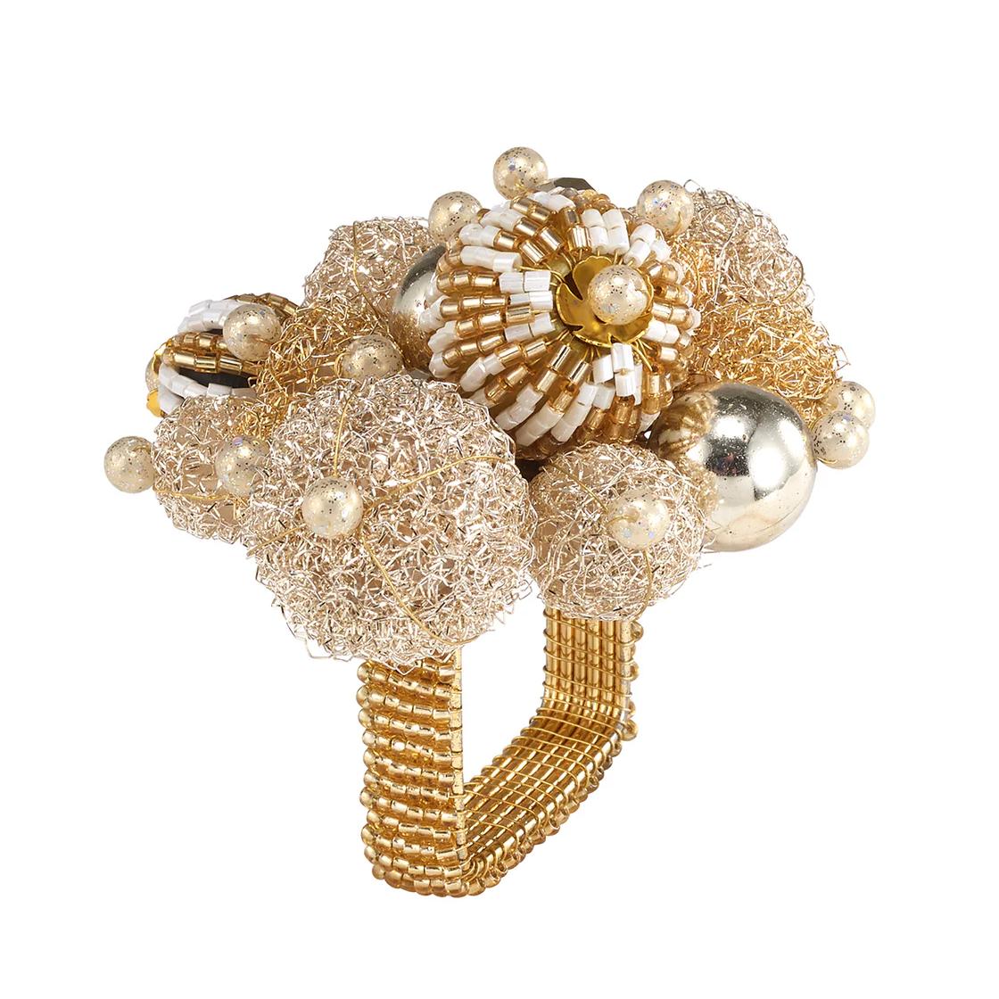 Gala Gold Napkin Ring, Set 4