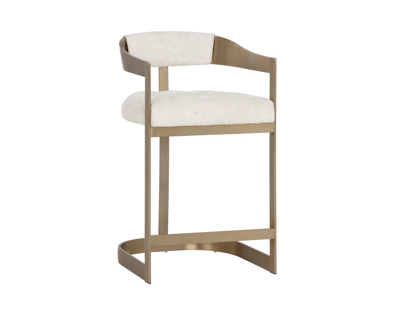 Beaumont Antique Brass - Rhea Light Barley Counter Stool