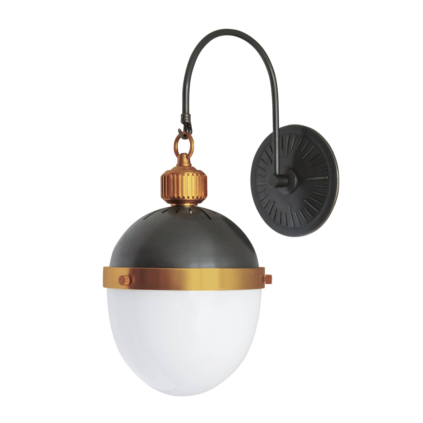 Otis Sconce Blackened Brass Natural Brass
