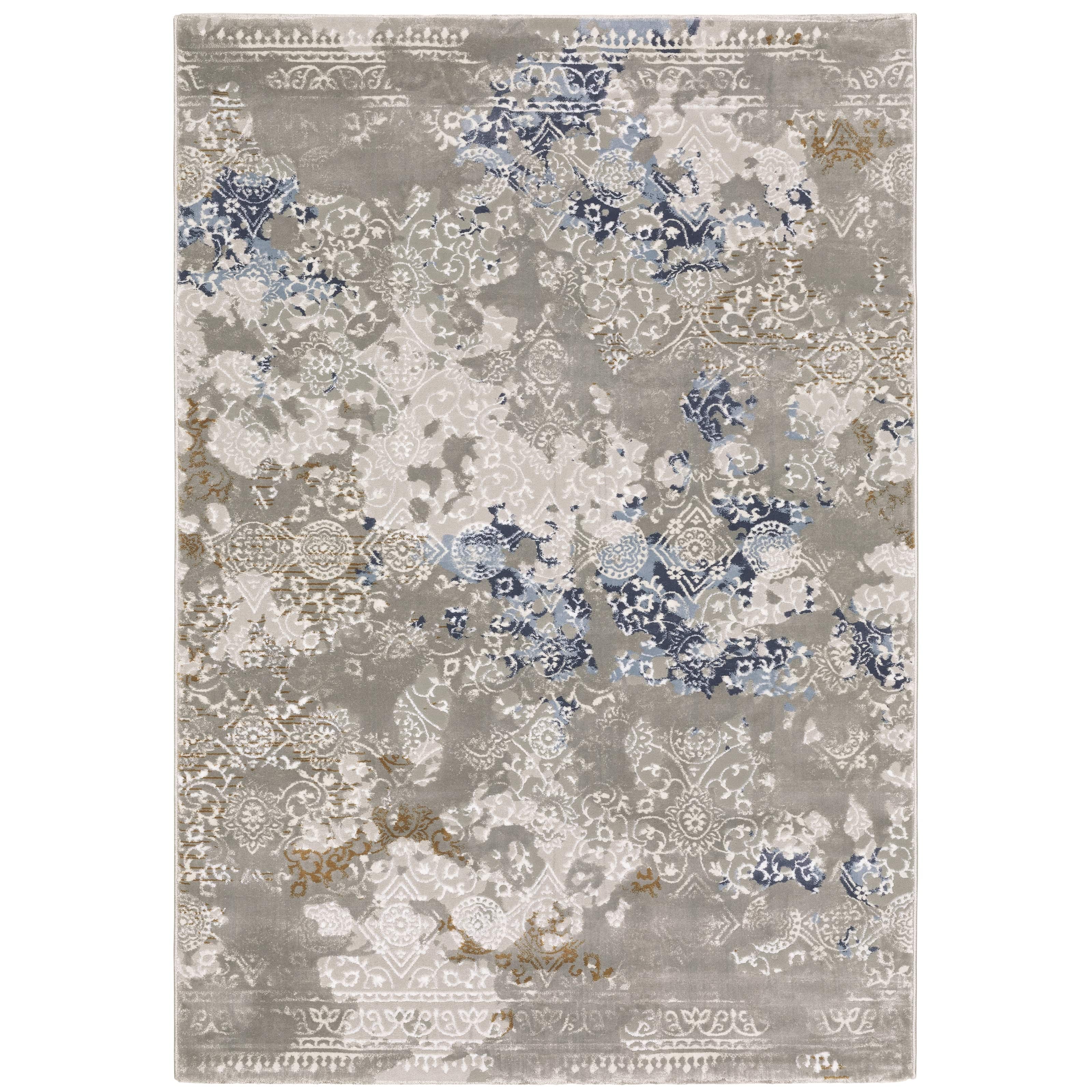 Easton Grey & Blue Casual Rug