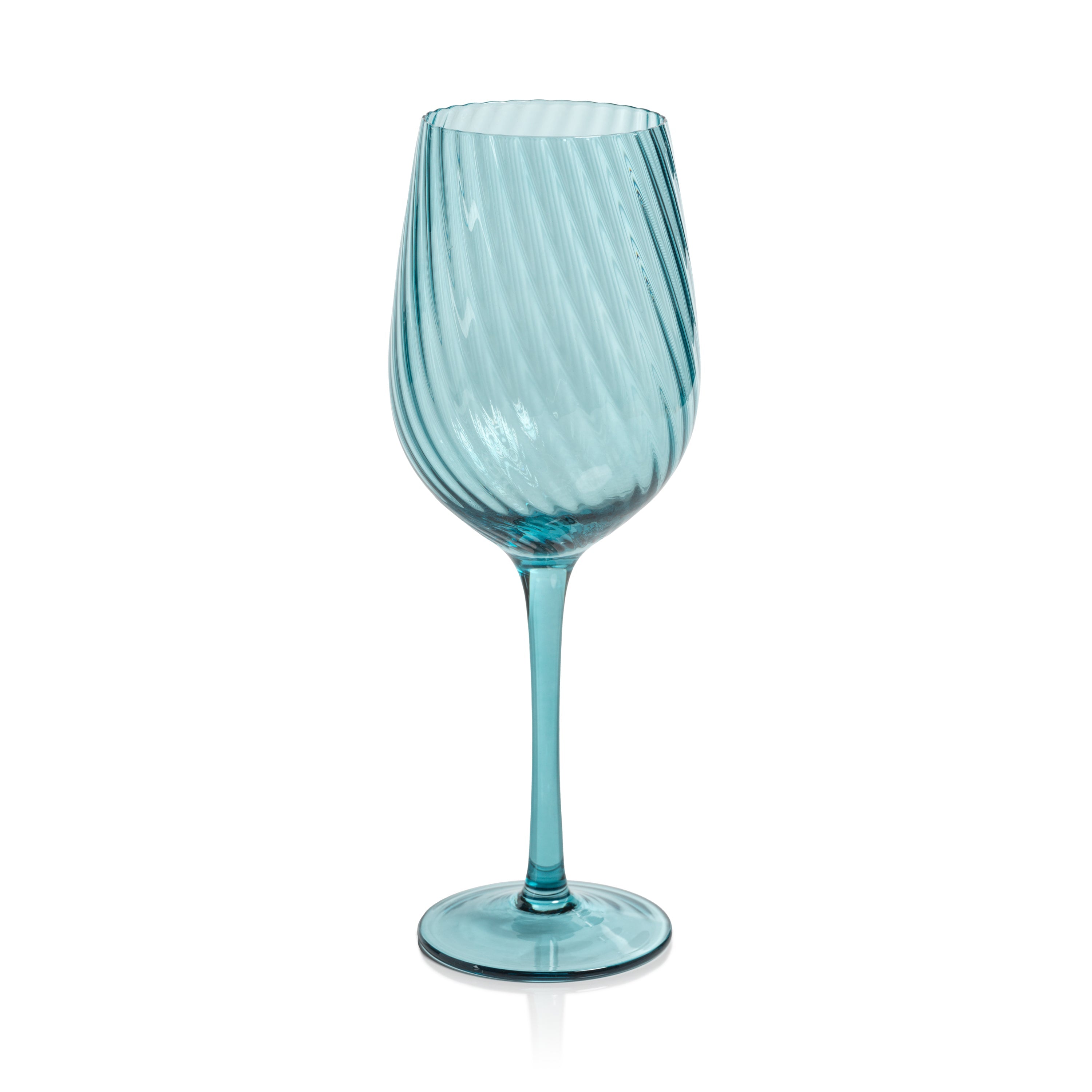 Sierra Optic Swirl White Wine Glasses, Set 4