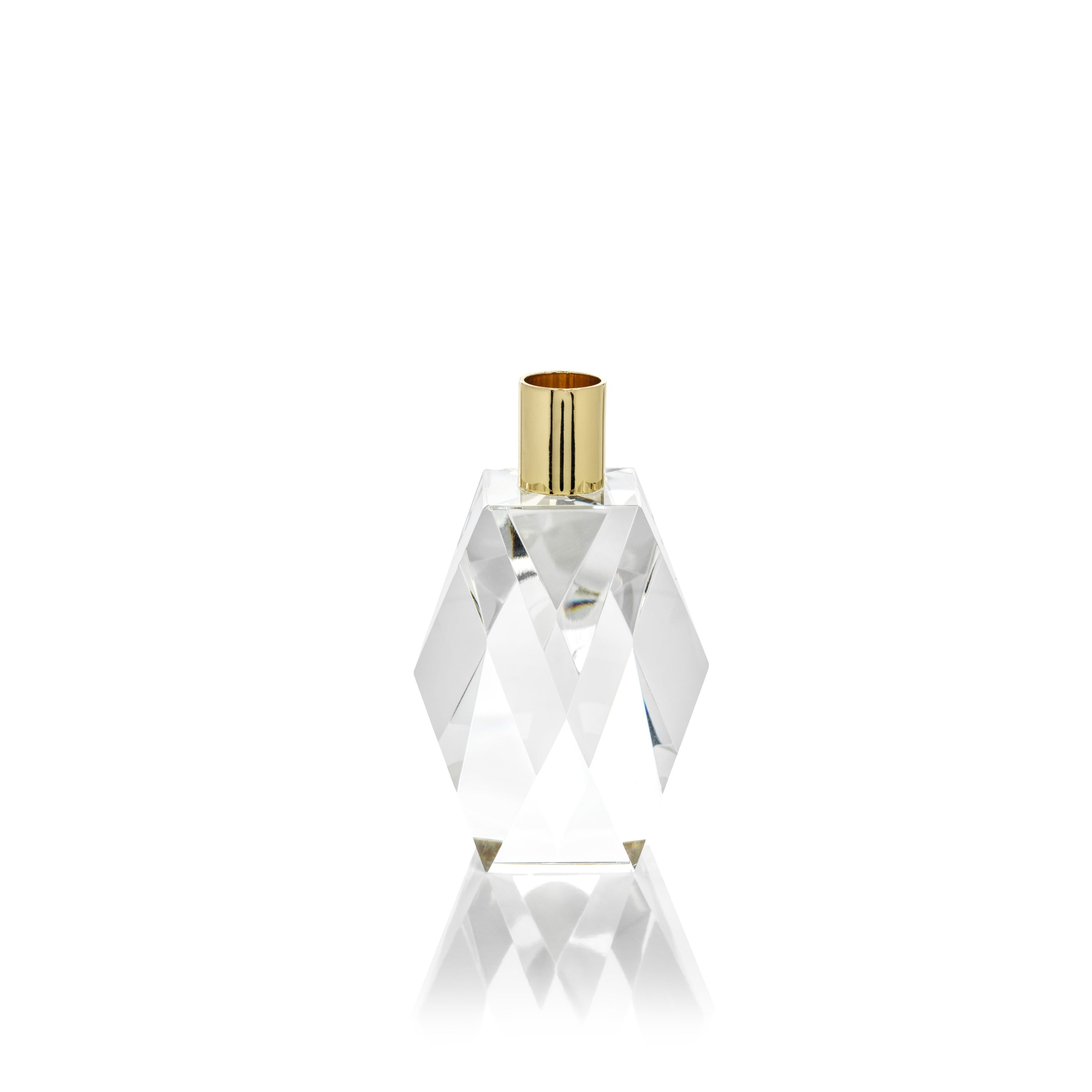 Florence Diamond Crystal Candle Holder