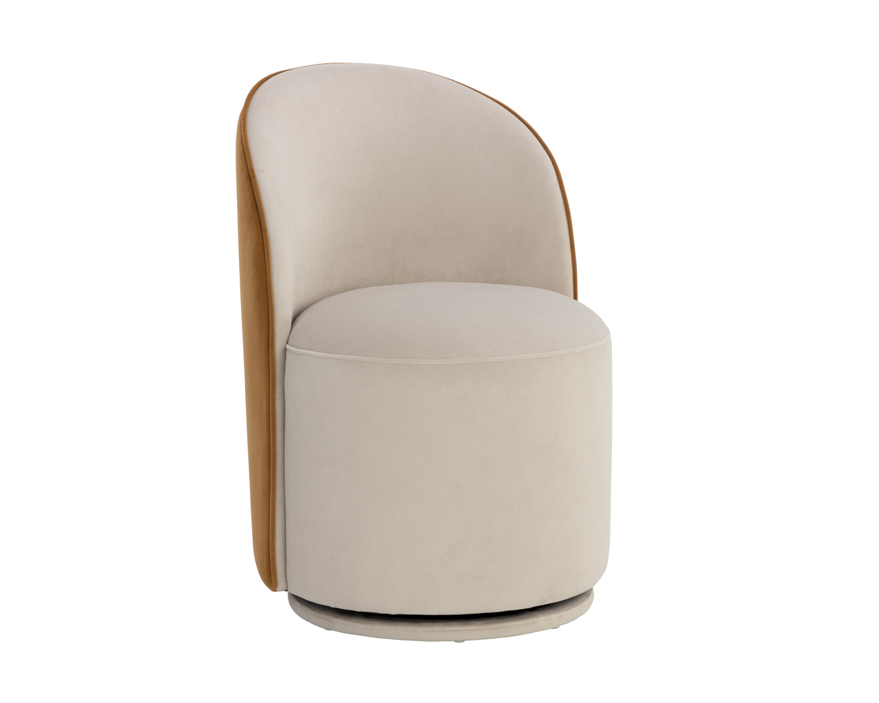 Cavoli Swivel Meg Taupe / Meg Gold Dining Chair