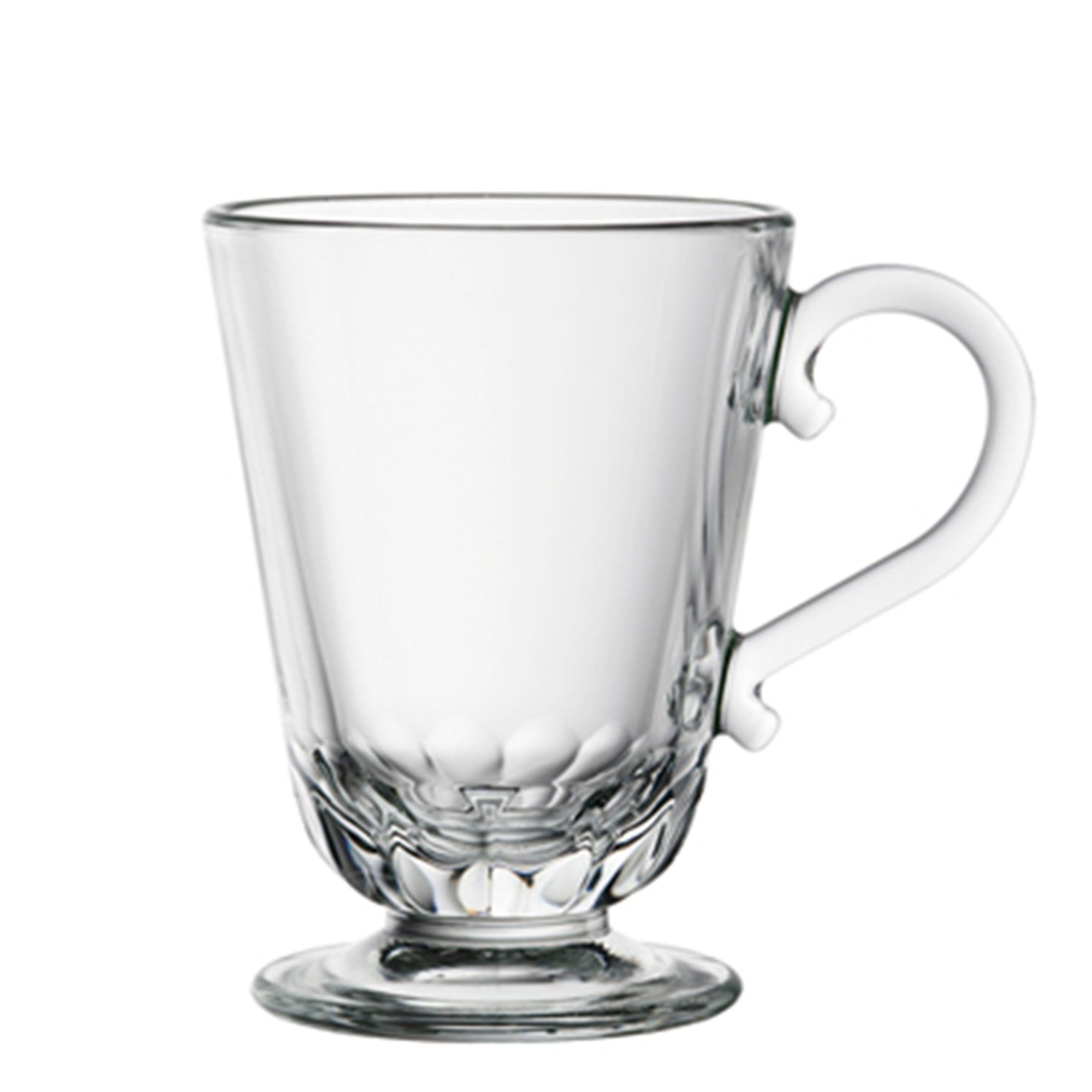 Clear Glass Louison Mugs – Set of 6