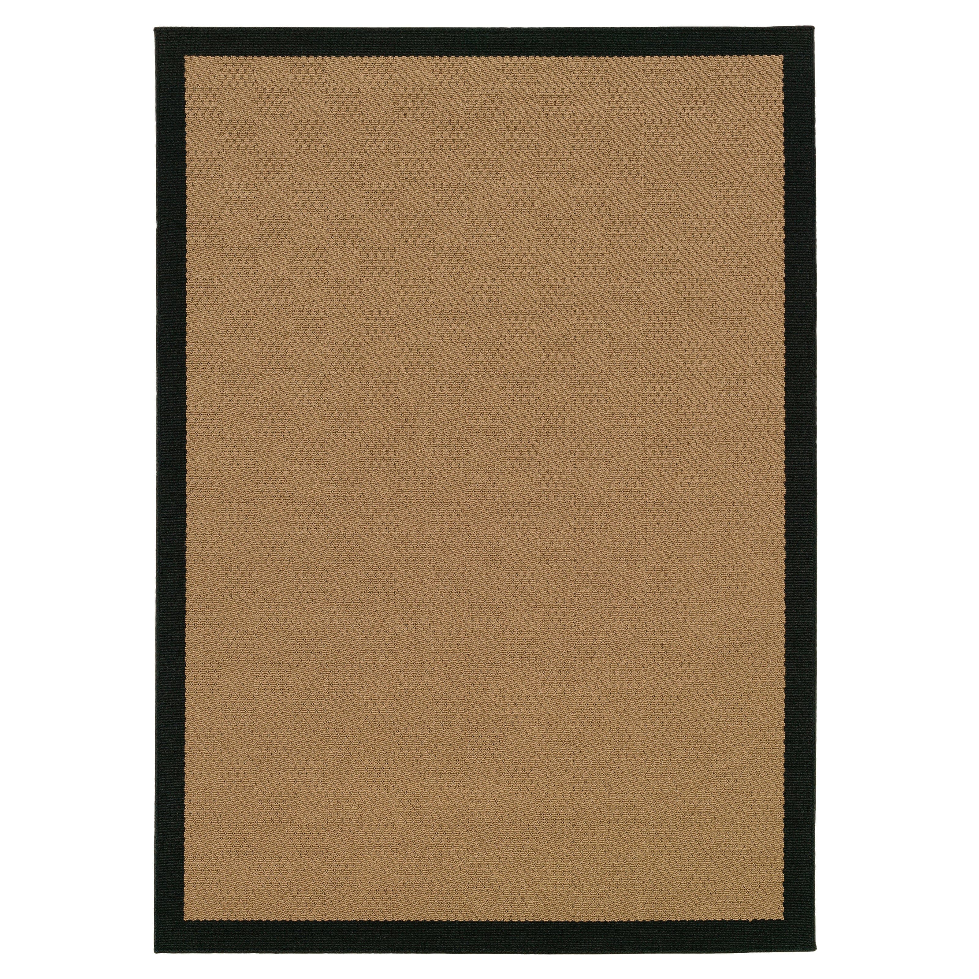 Lanai Beige & Black Outdoor Rug