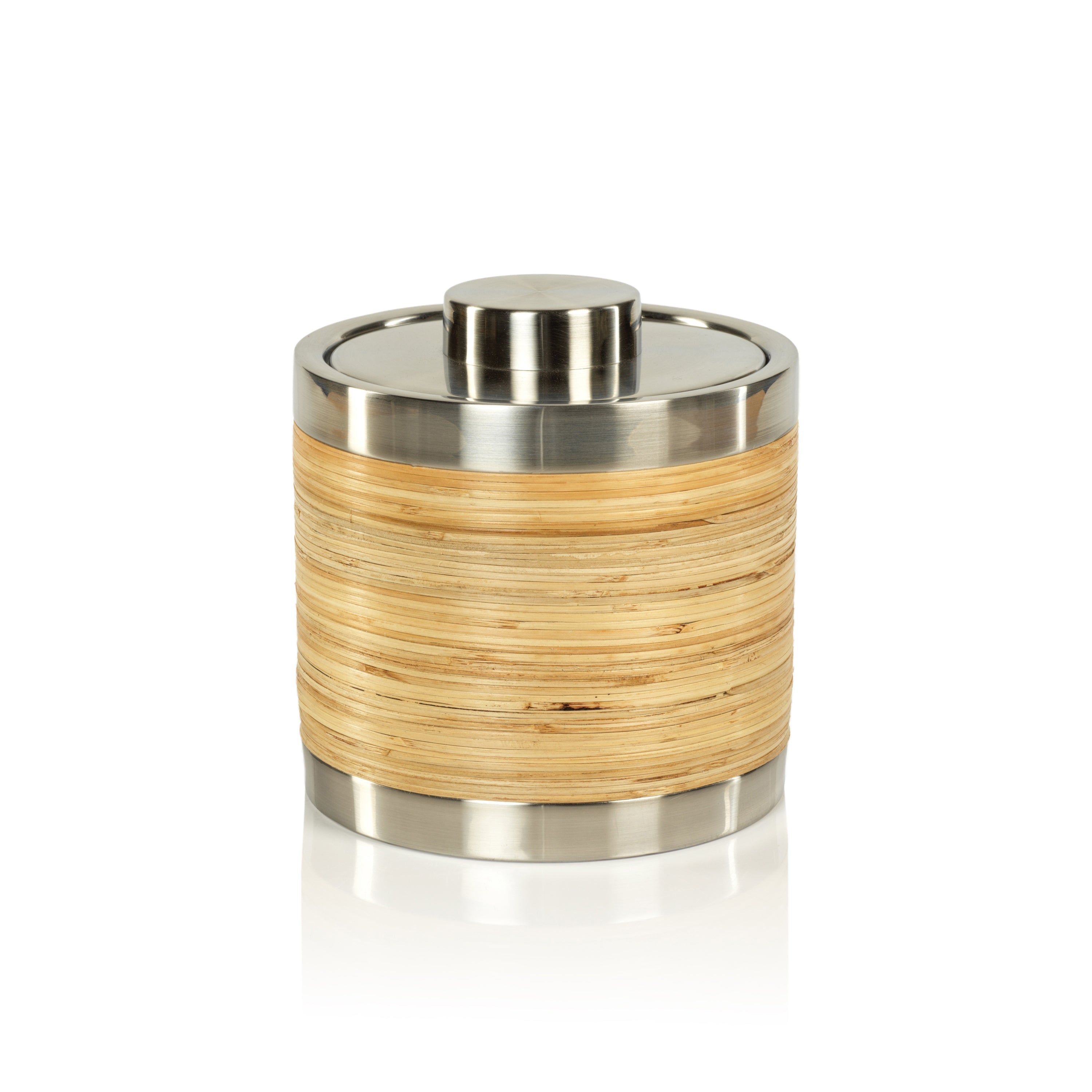 Timaru Rattan & Matt Steel Ice Bucket