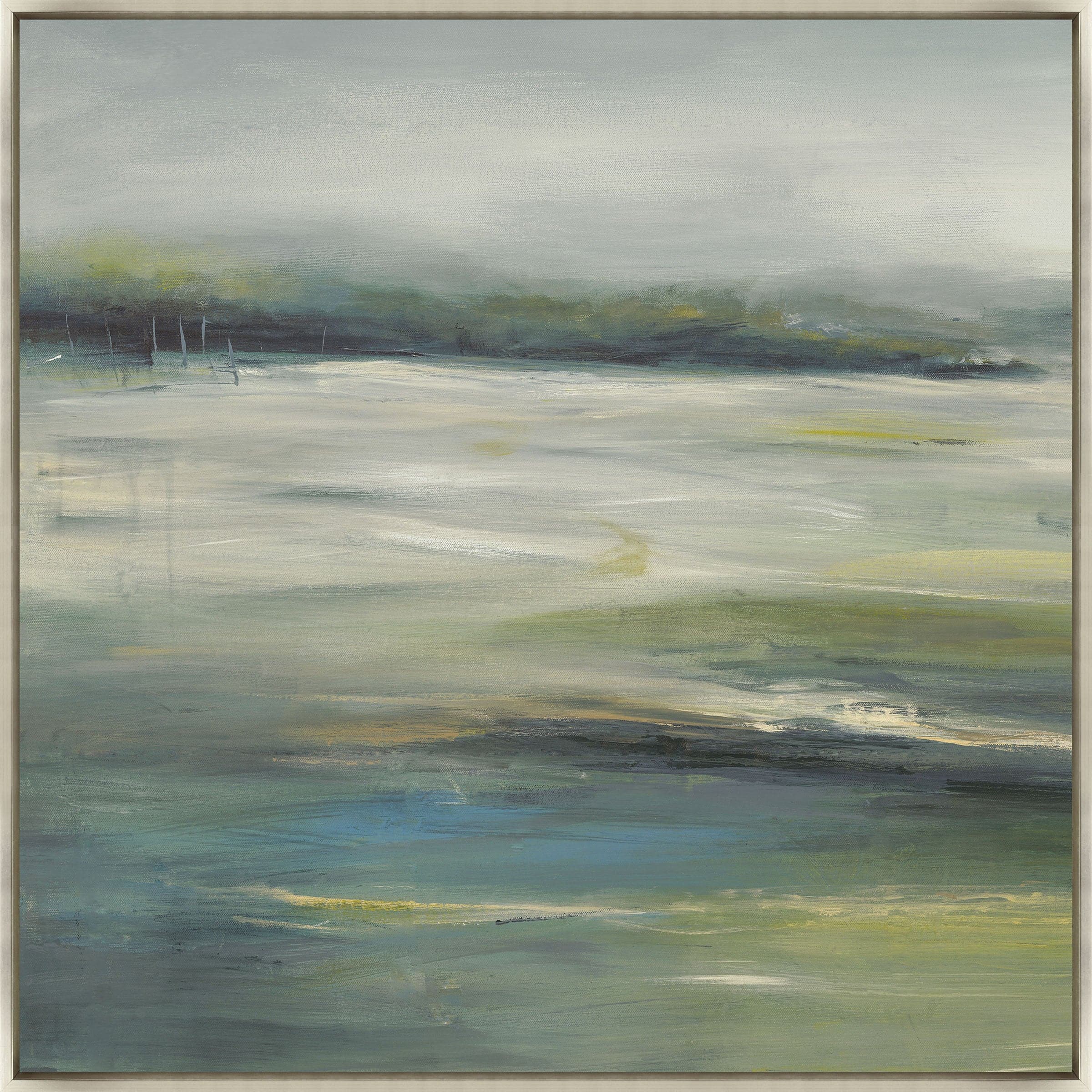 Green Fields I Giclee Painting
