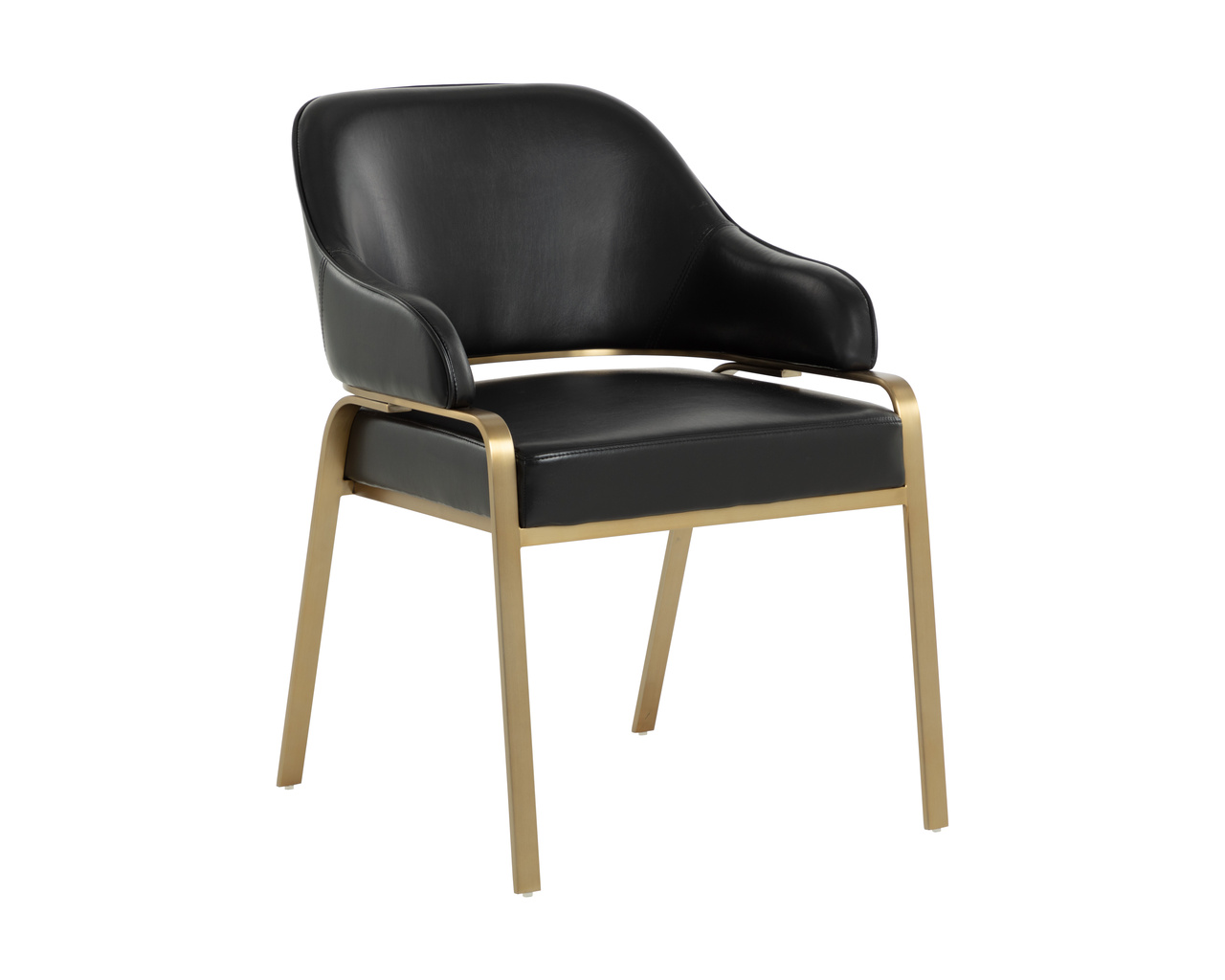 Malachi Dining Cantina Black Armchair