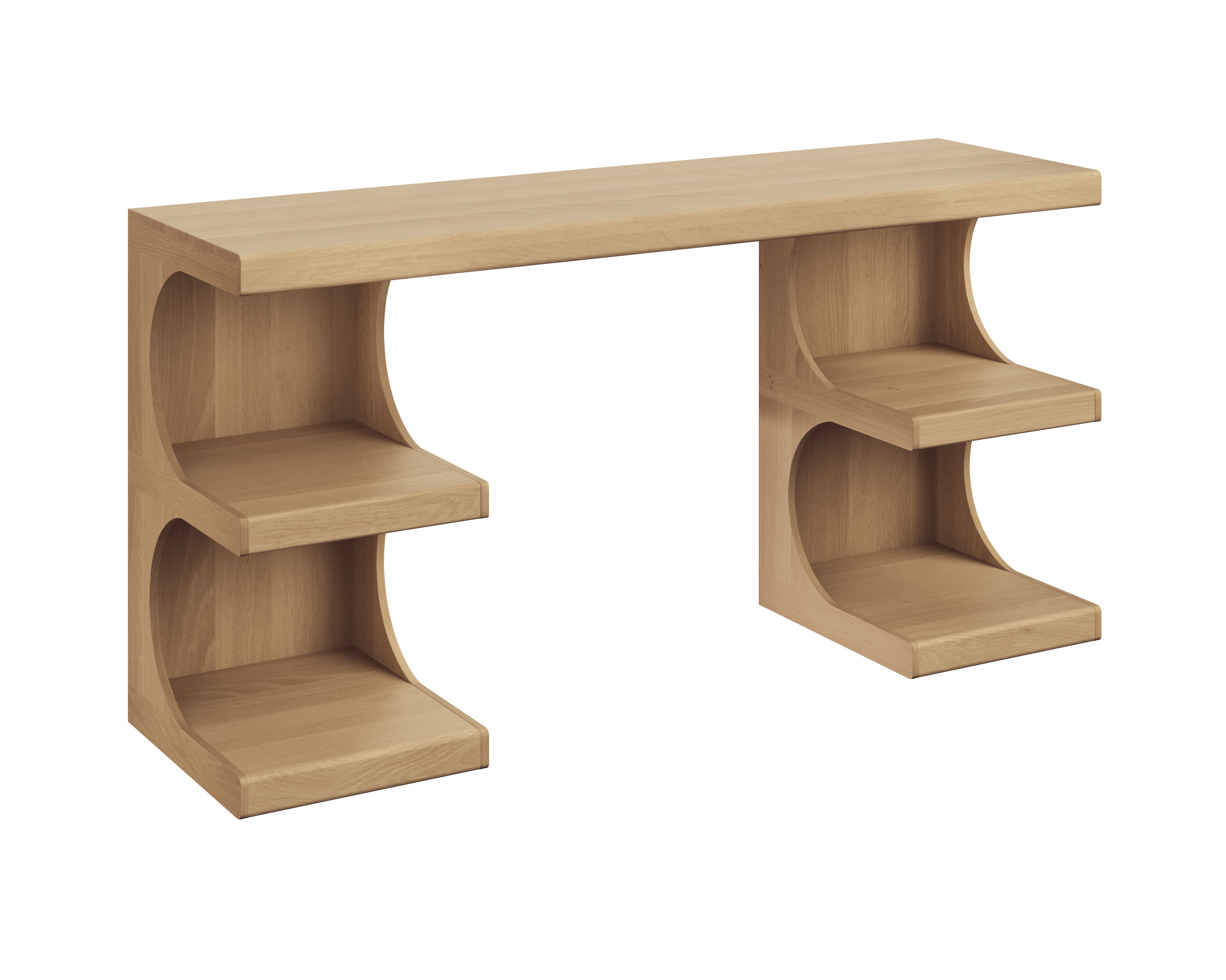 Catrine Rustic Oak Desk