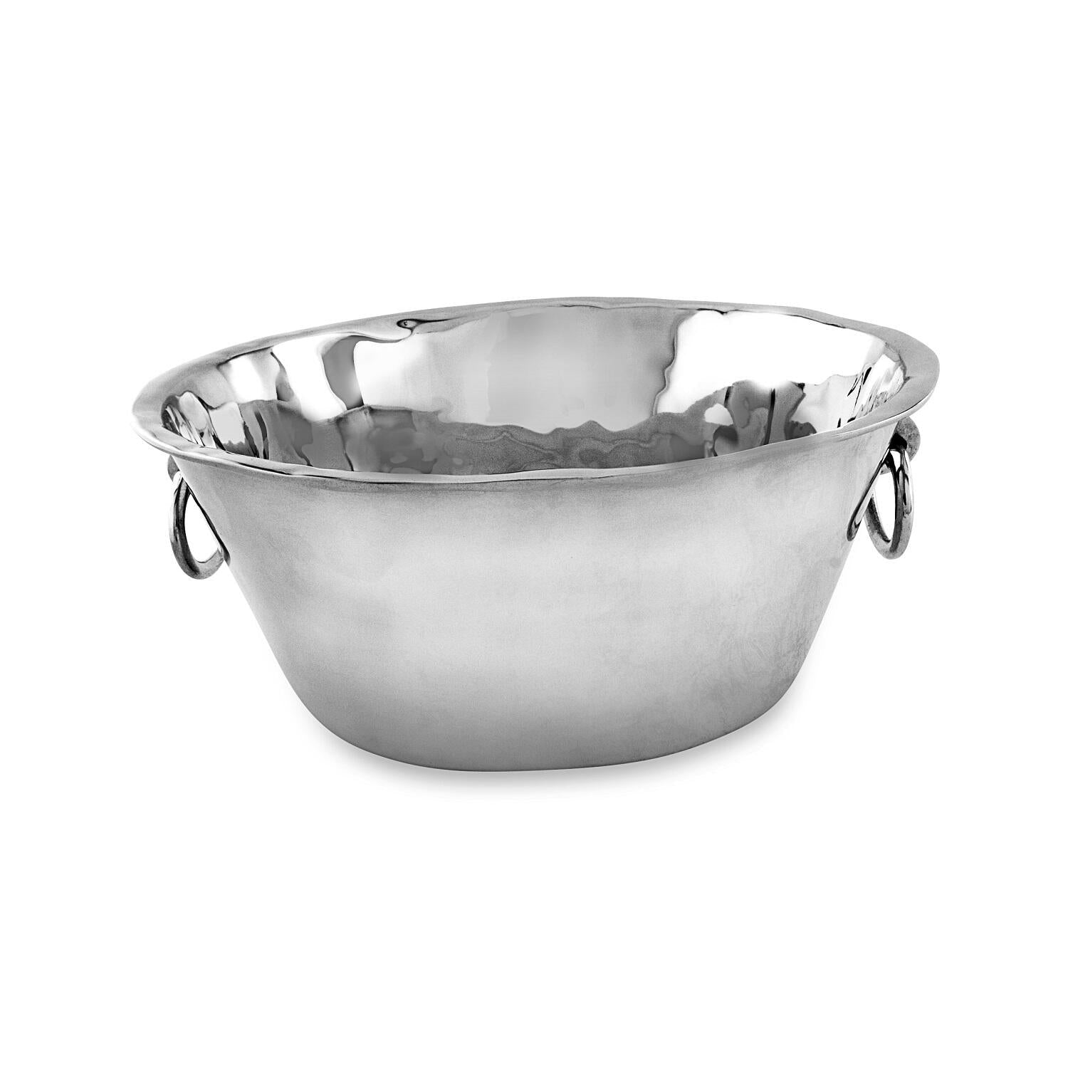 Soho Large Silver Ice Bucket with Handles