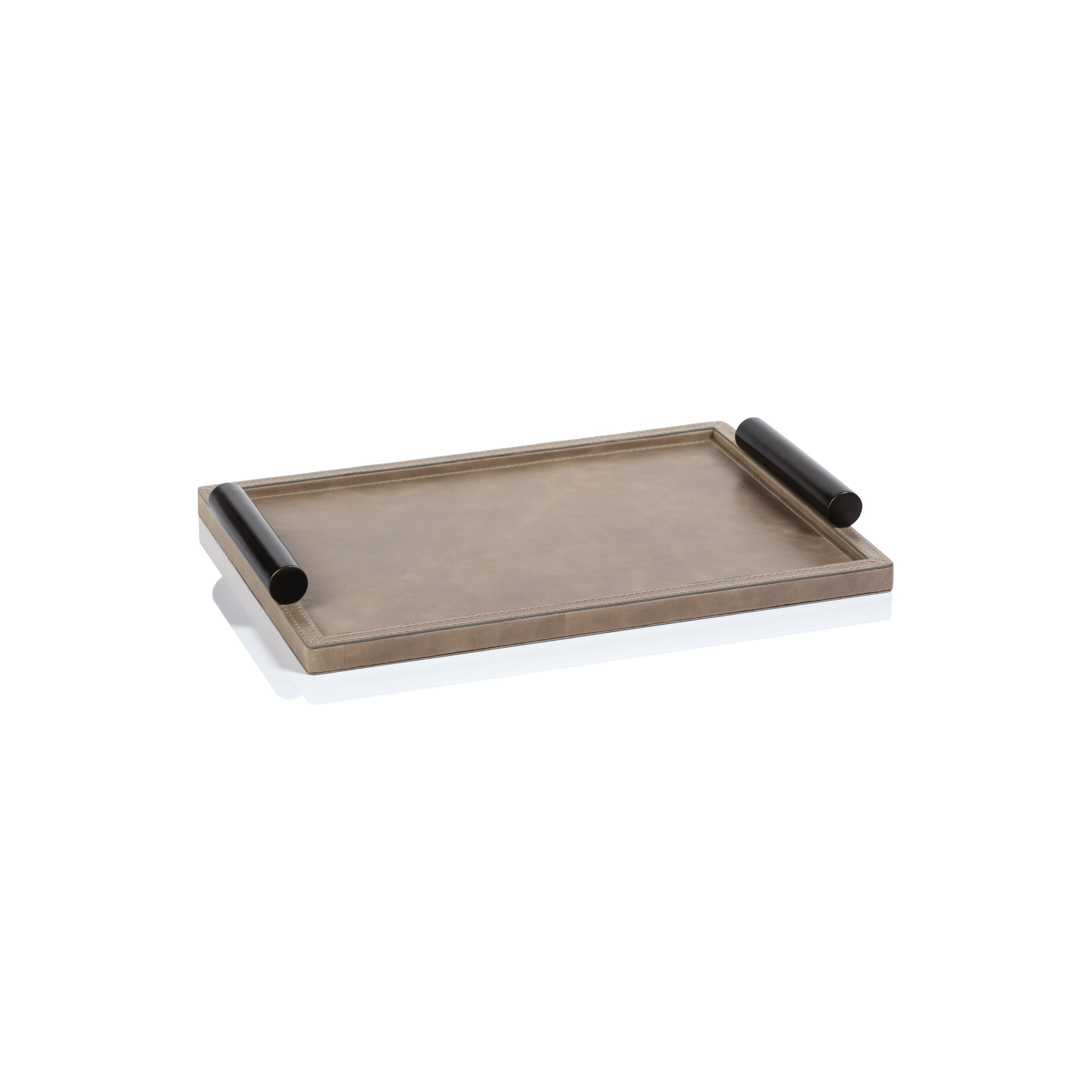 Bellecôte Mink Leather Serving Tray, Small