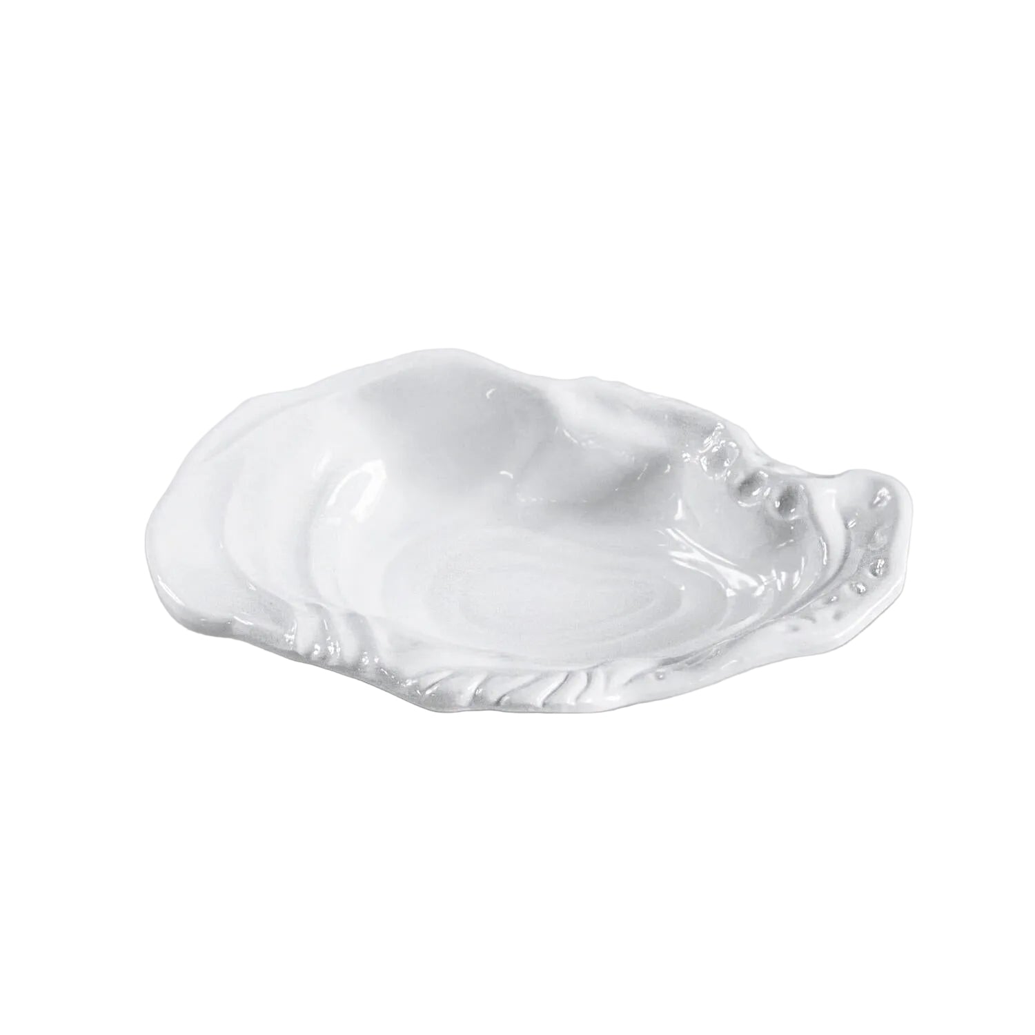 White Ocean Oyster Serving Bowl, Small