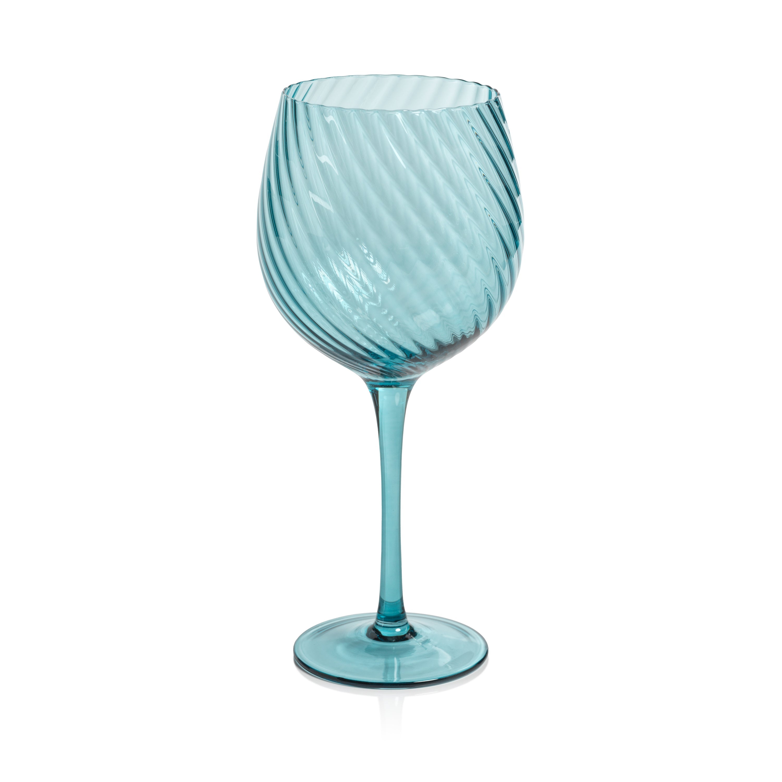 Sierra Optic Swirl Red Wine Glasses, Set 4
