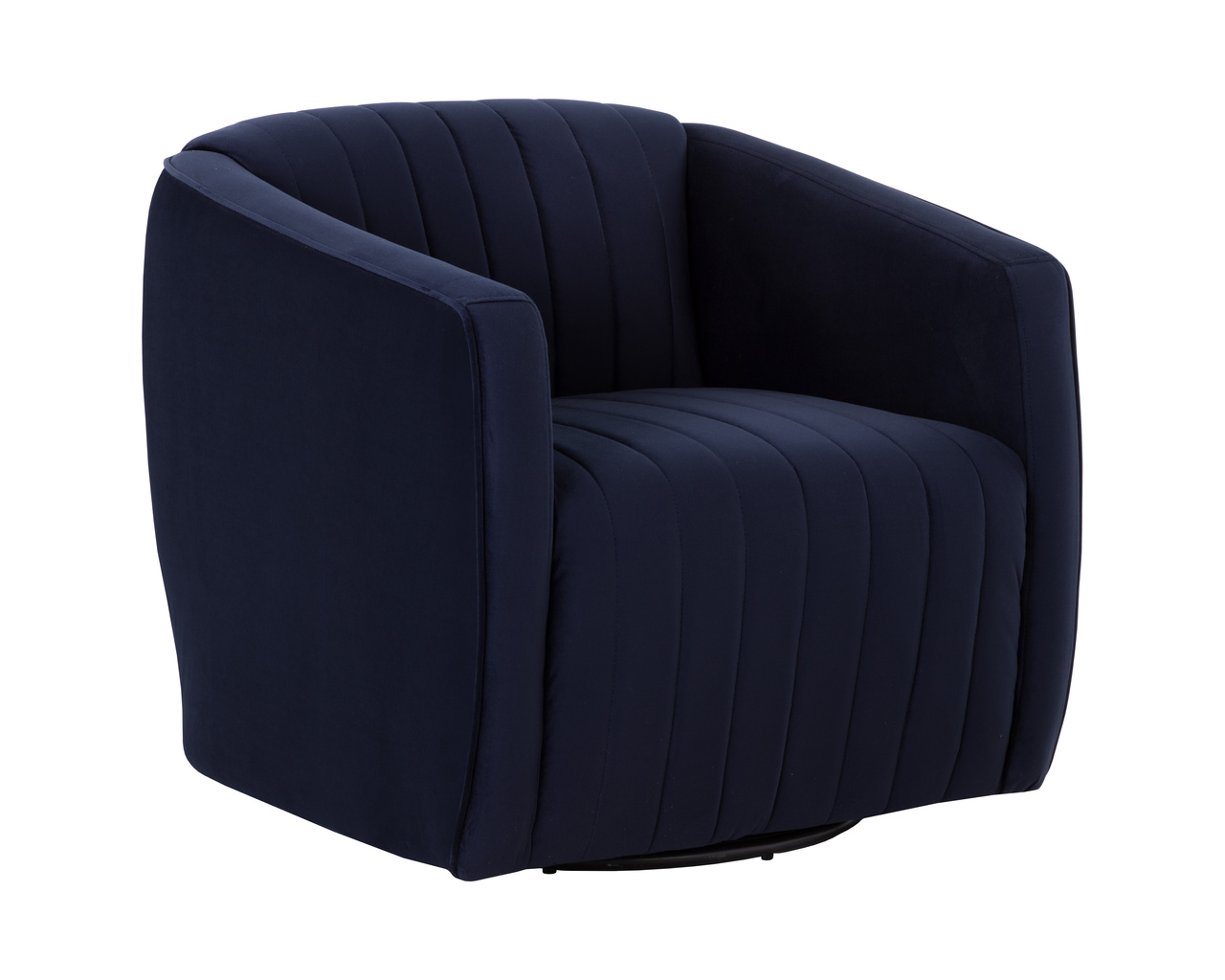 Garrison Swivel Abbington Navy Lounge Chair