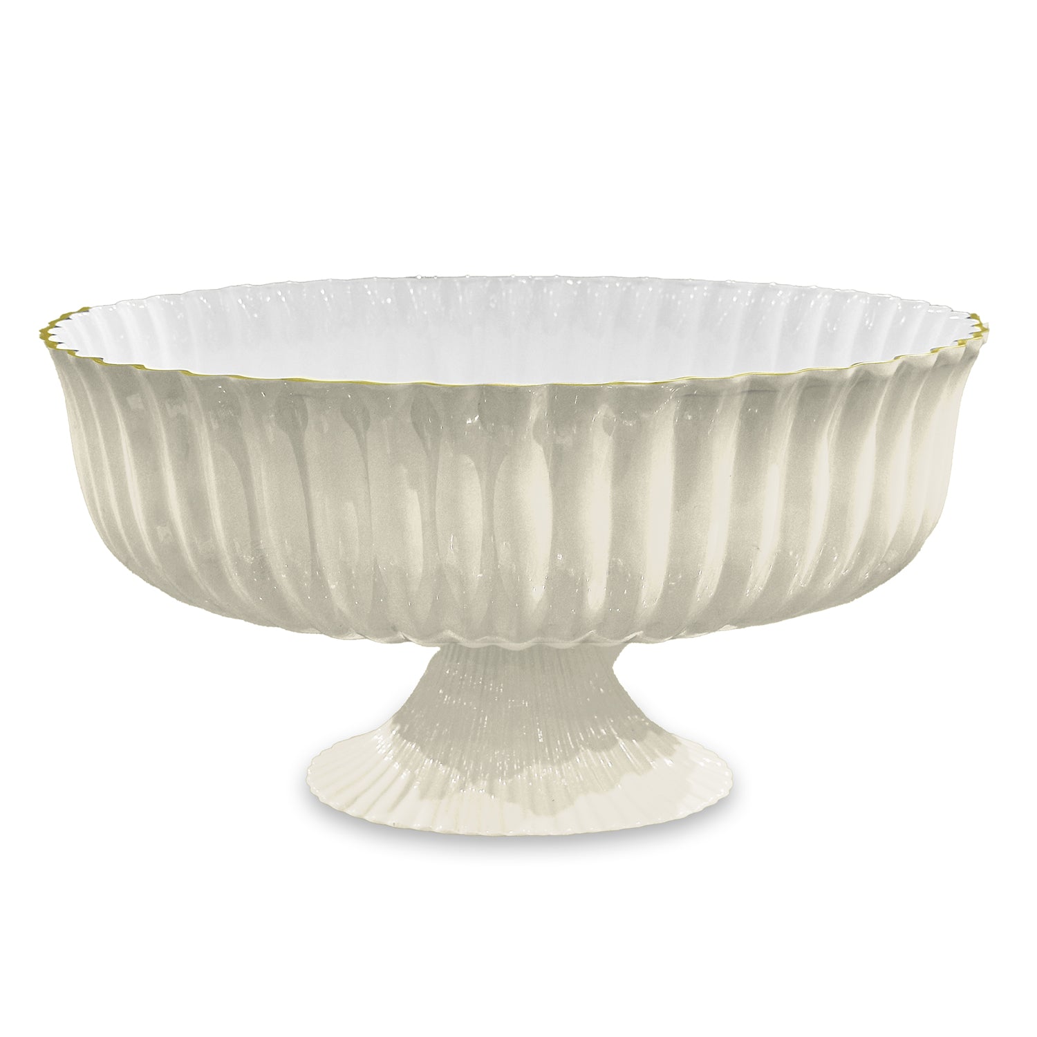 Cream & White Vienna Large Centerpiece Bowl
