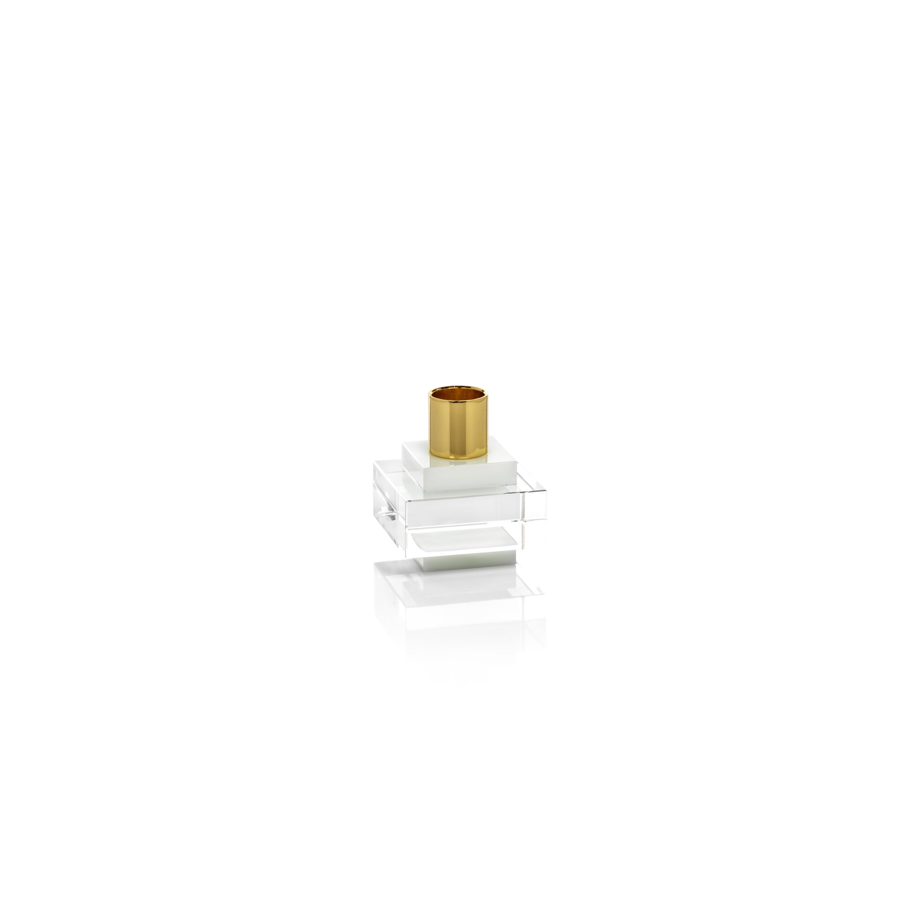 Verona Square Crystal Candle Holder