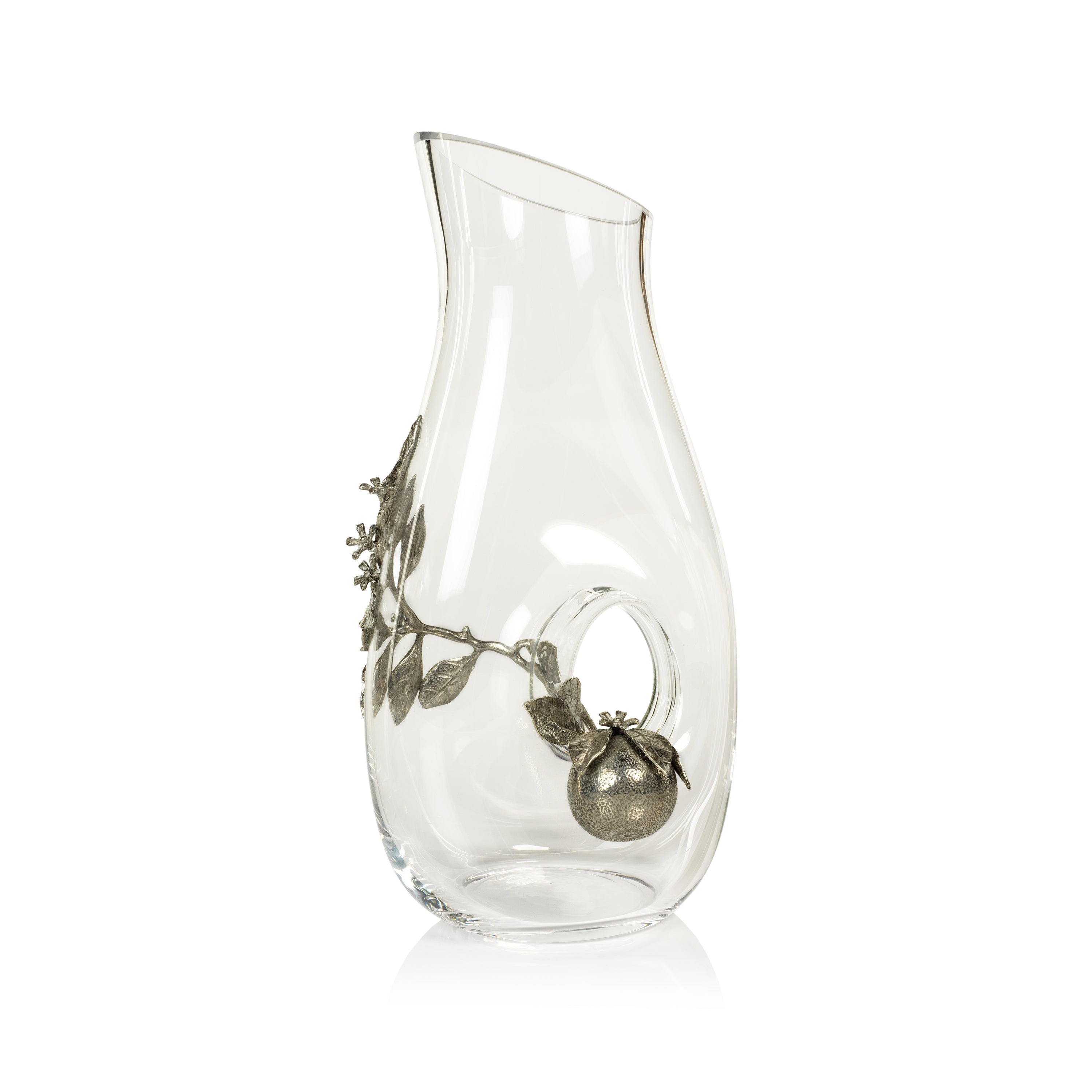Lemon Pewter & Glass Pitcher