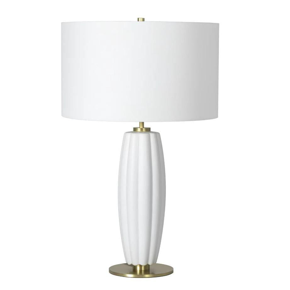 Crocus Ceramic Table Lamp - White