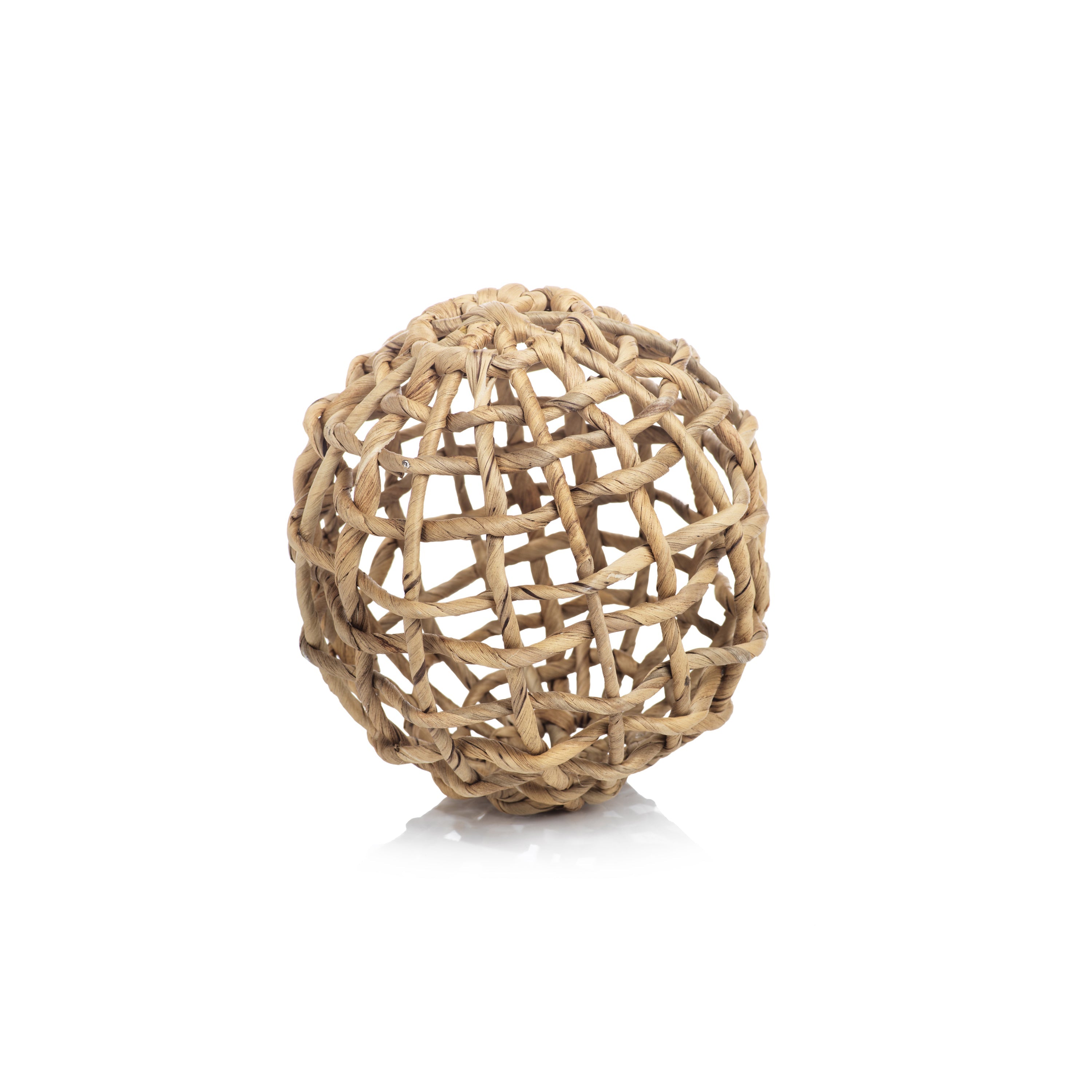 Water Hyacinth Twisted Decorative Balls, Set 8