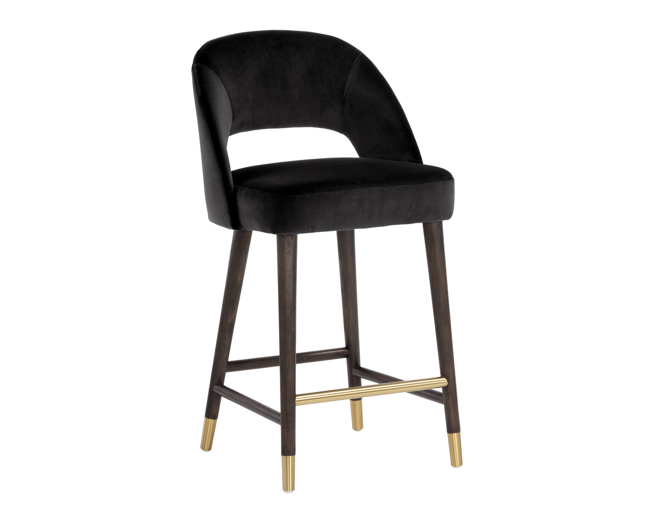 Monae Abbington Black Counter Stool