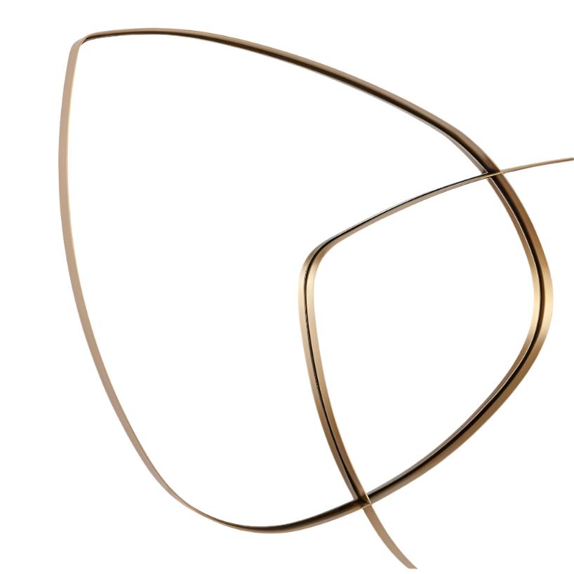 Harmony Large Natural Brass Overlapping Mirror
