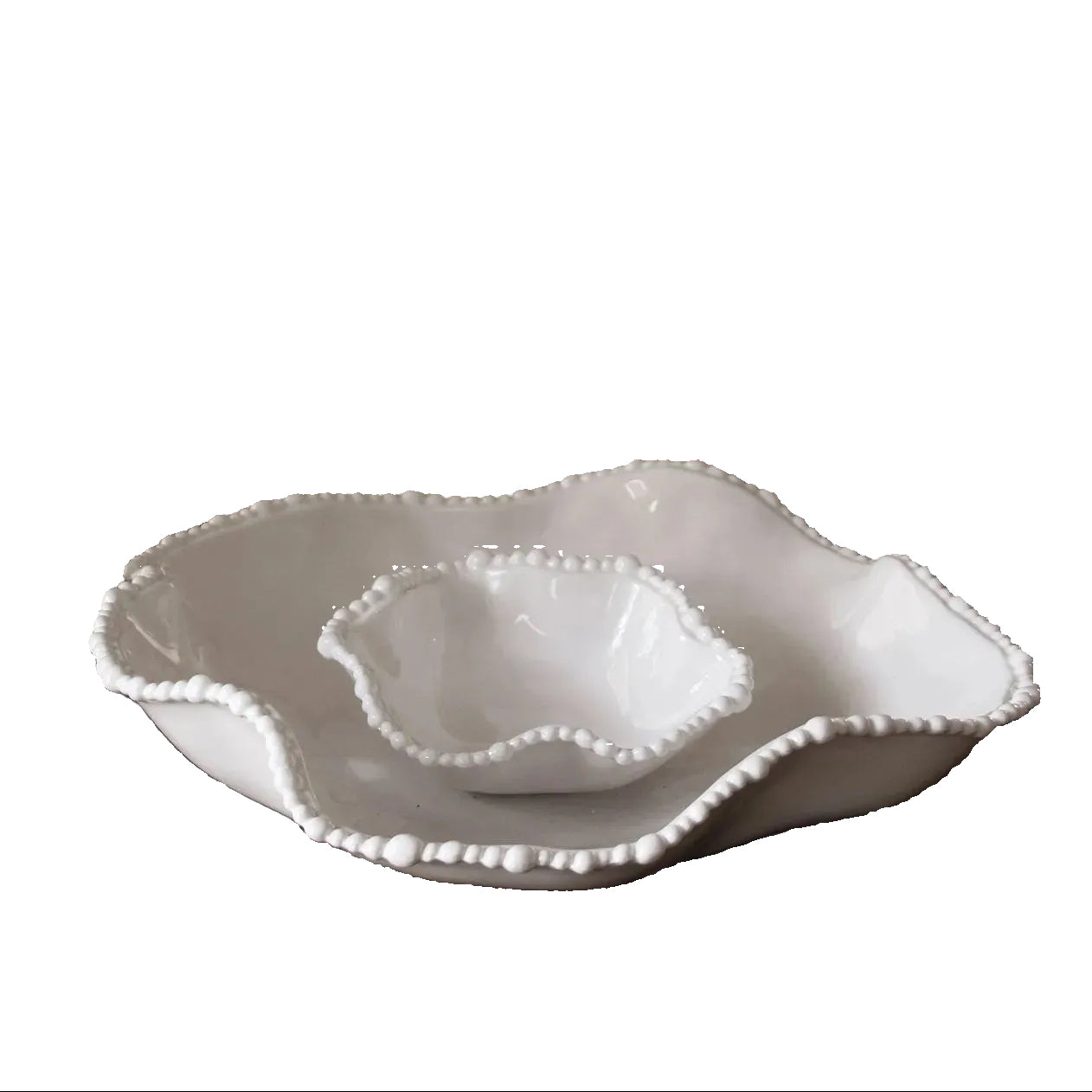 White Alegria Chip & Dip Set