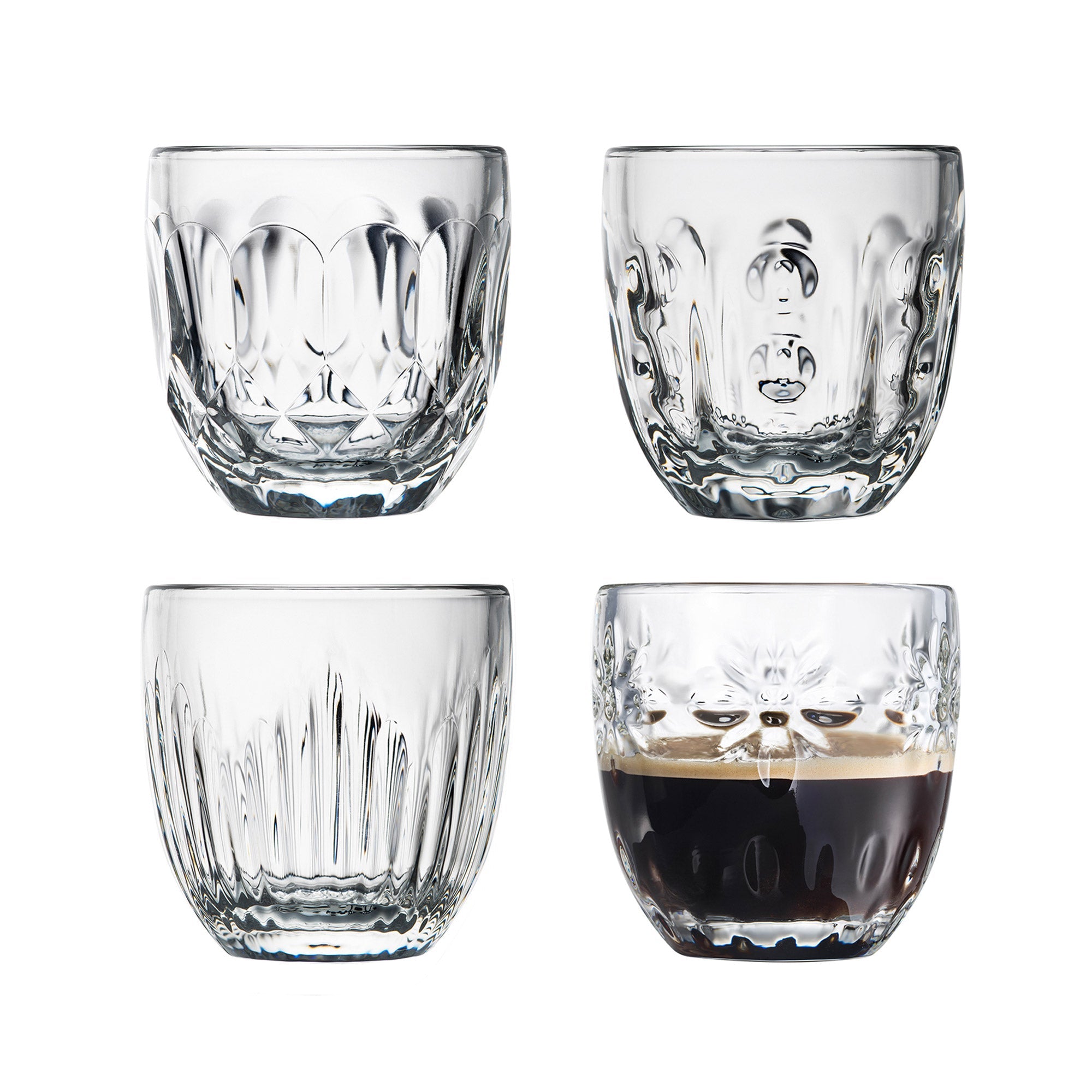 Troquet Assorted Espresso Cup Set of 4