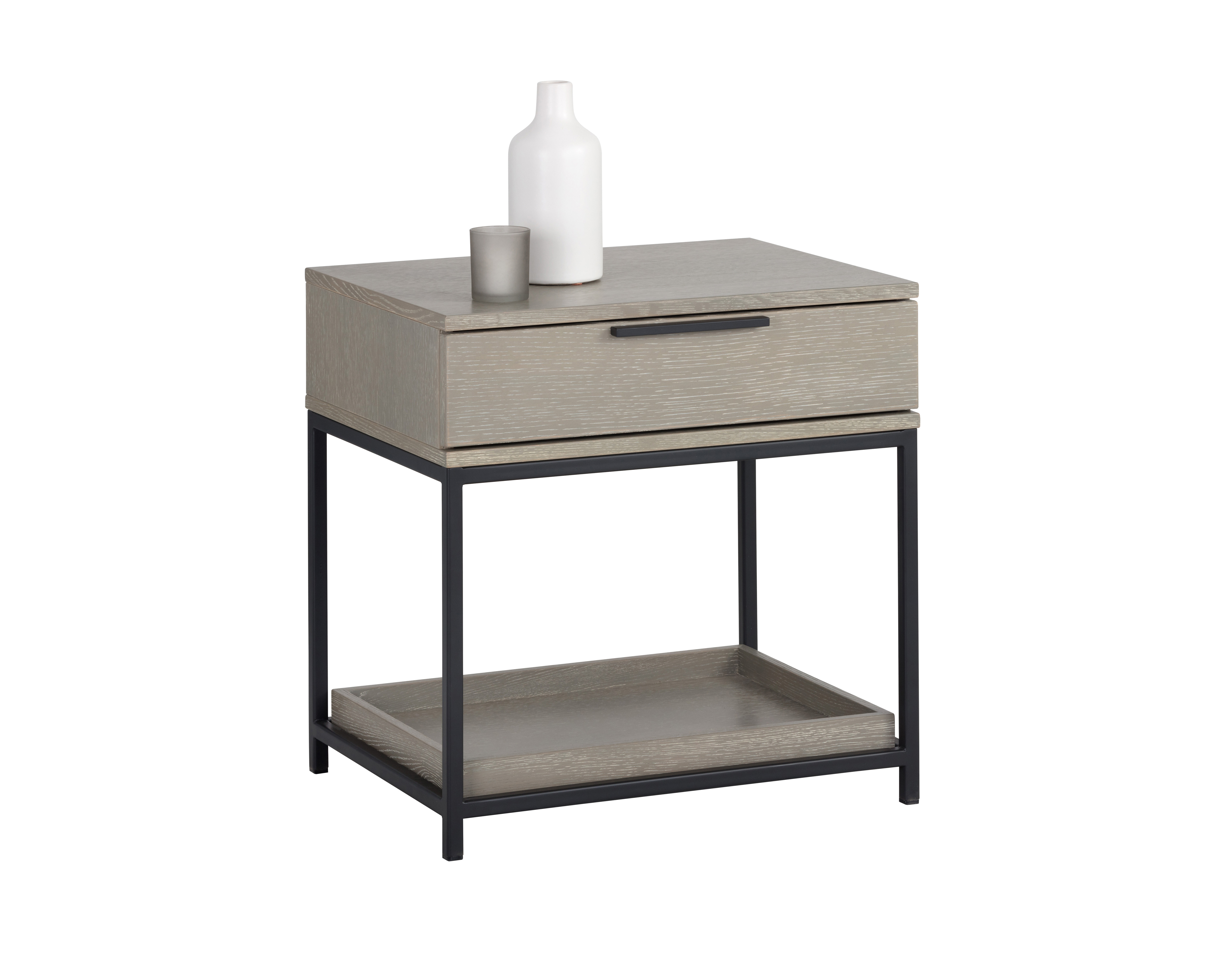 Rebel Small - Black - Taupe Nightstand