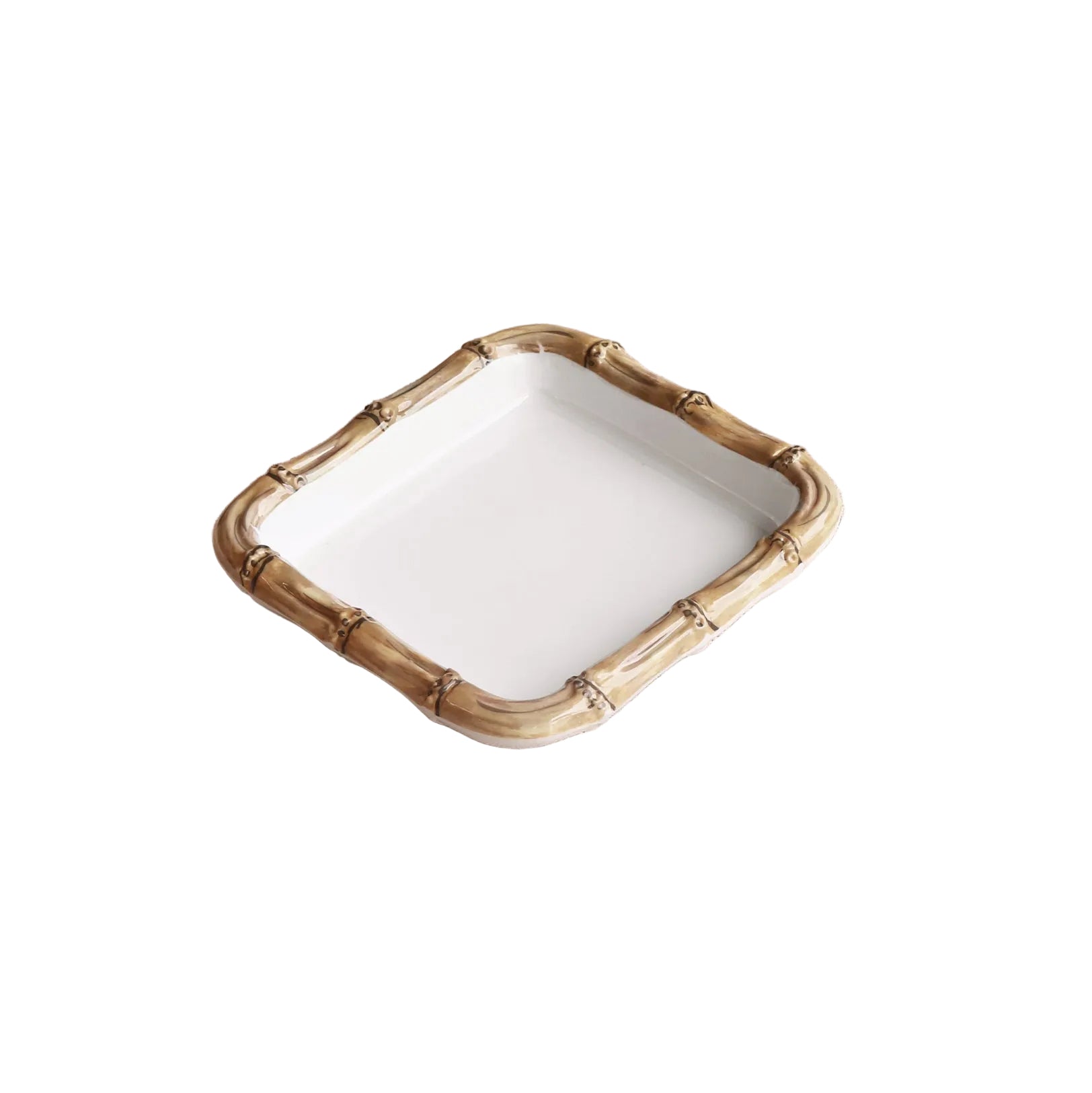 Vida Natural Bamboo & White Beverage Napkin Holder