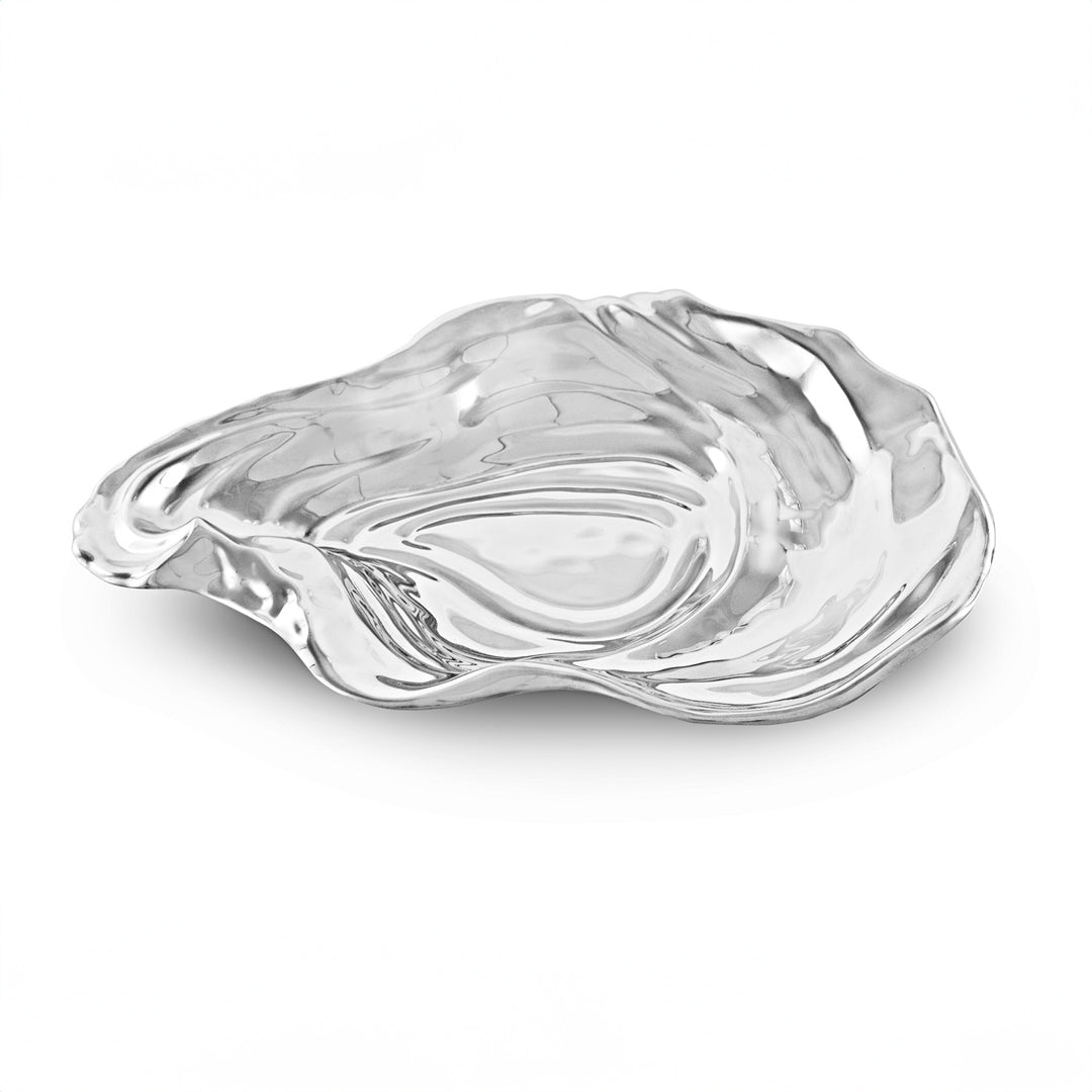 Ocean Oyster Large Silver Serving Bowl